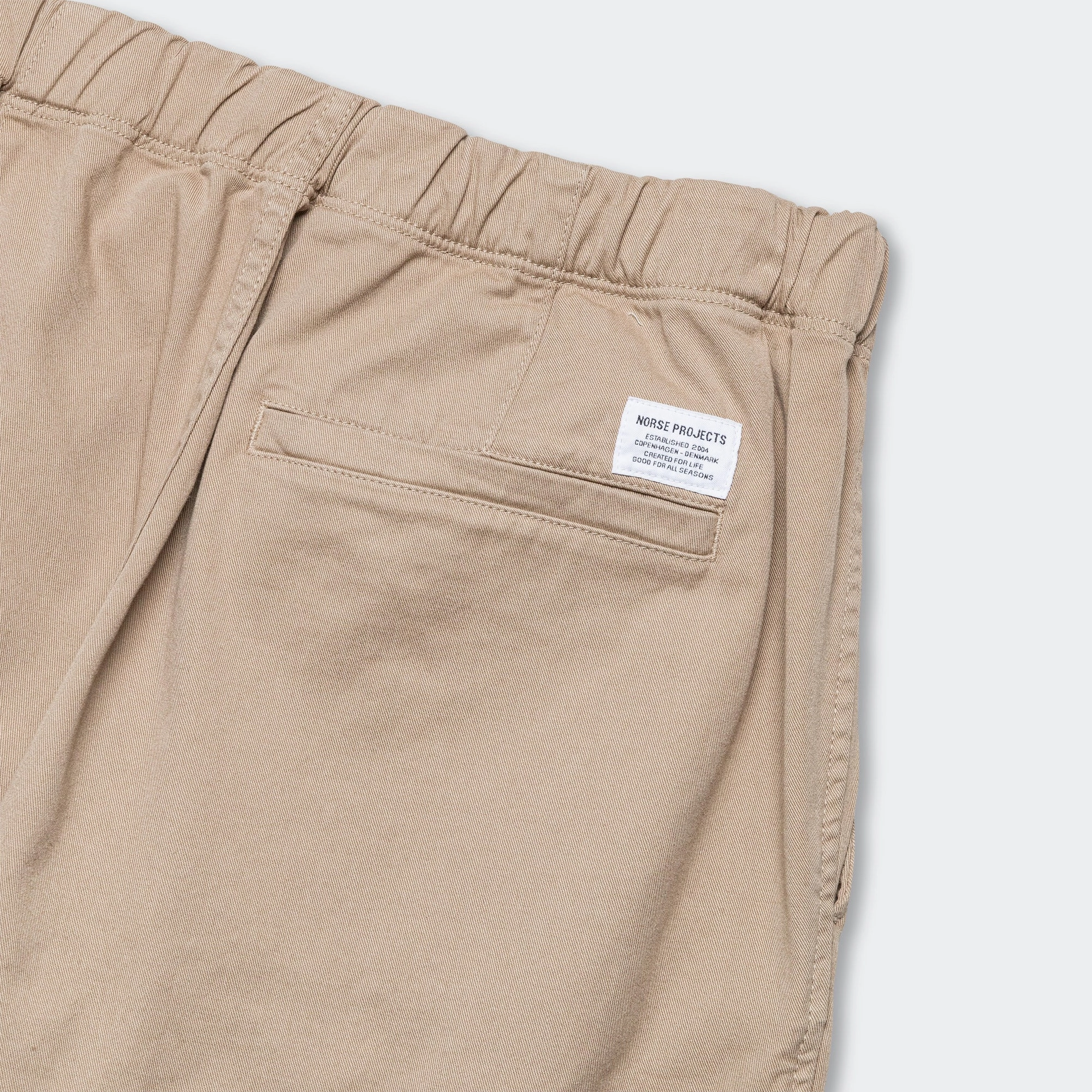 Ezra Relaxed Organic Stretch Twill Trouser - Utility Khaki