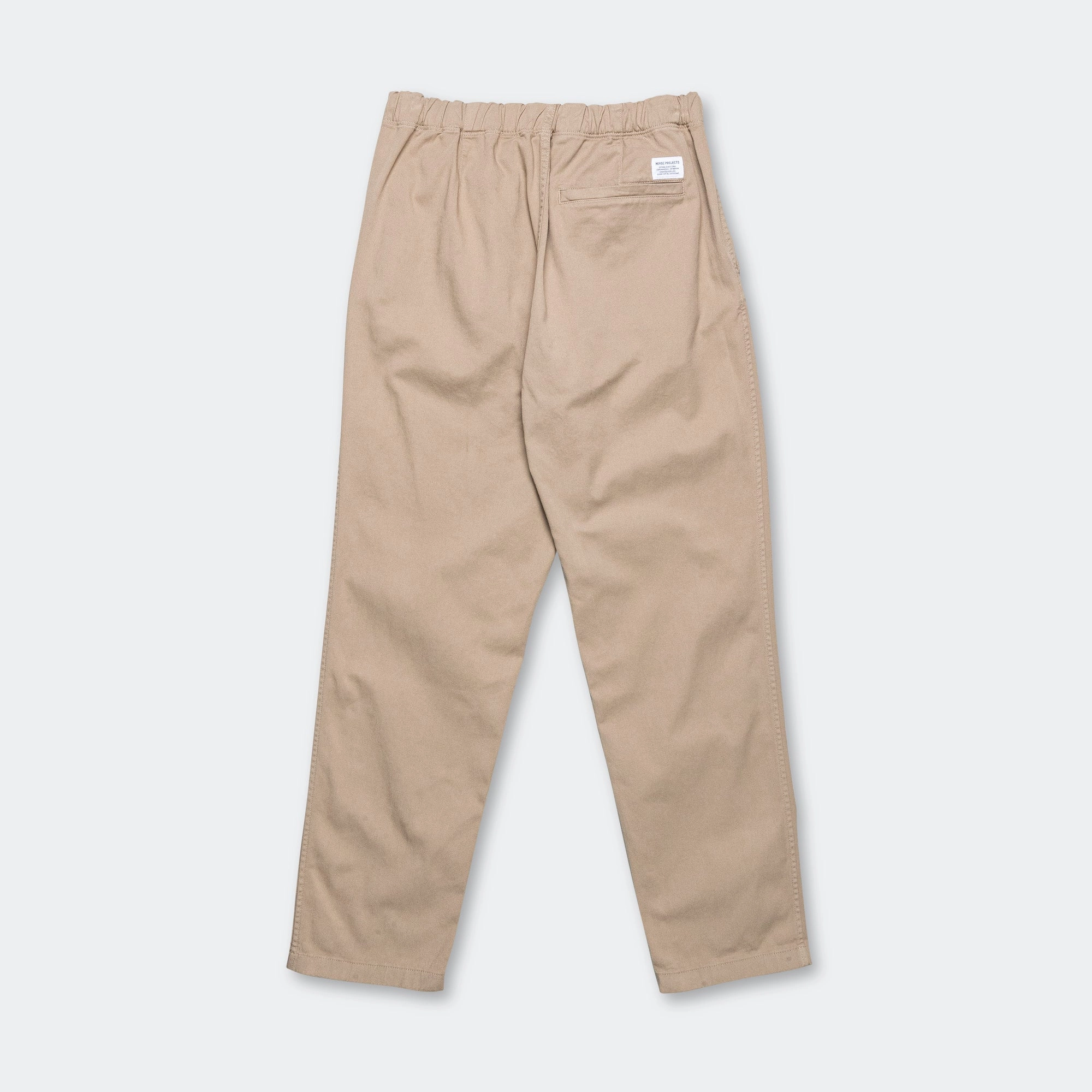Ezra Relaxed Organic Stretch Twill Trouser - Utility Khaki