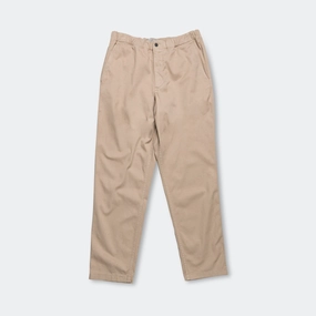 Ezra Relaxed Organic Stretch Twill Trouser - Utility Khaki