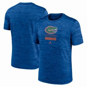 Florida Gators Nike Blue Jumpman Center Block T-Shirt