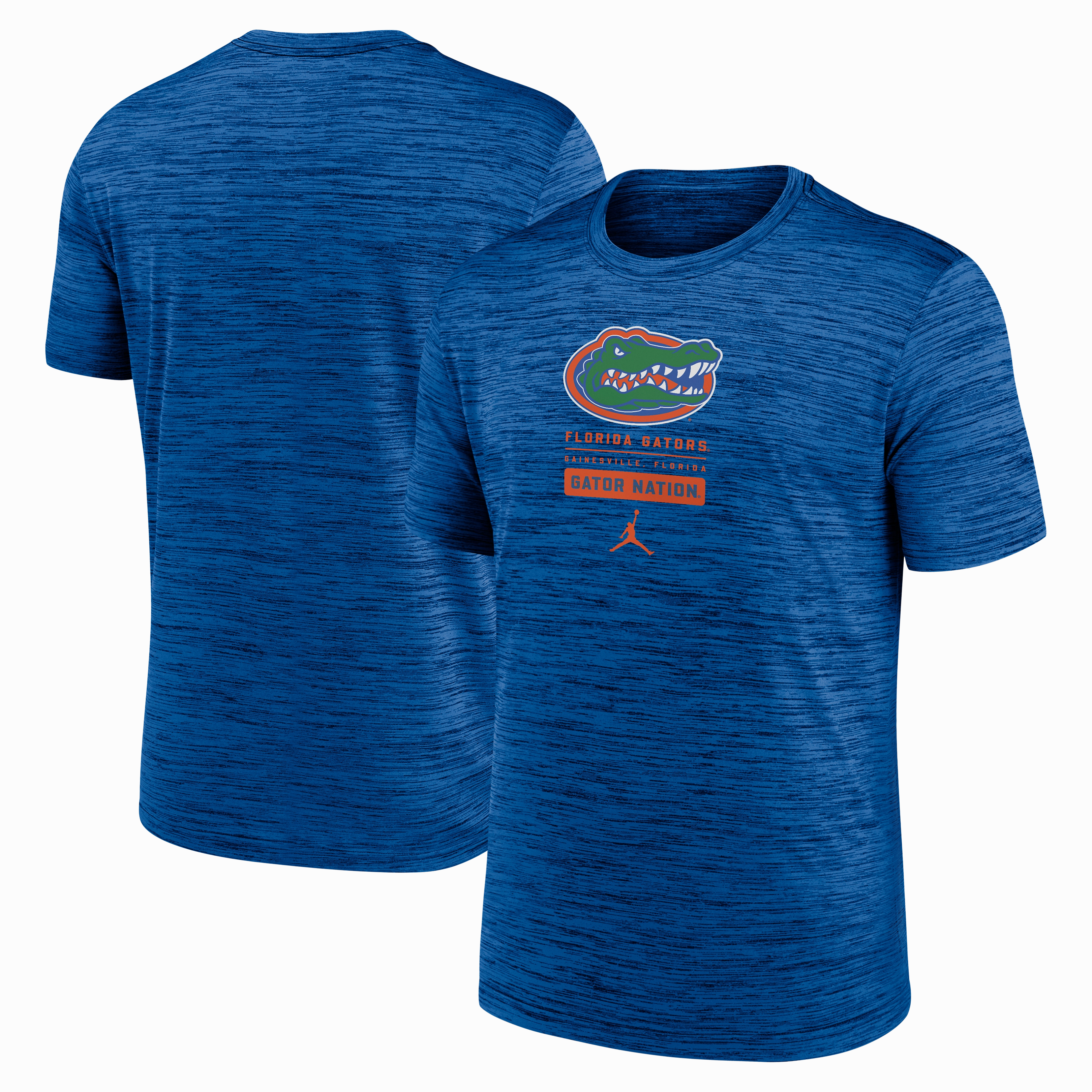 Florida Gators Nike Blue Jumpman Center Block T-Shirt