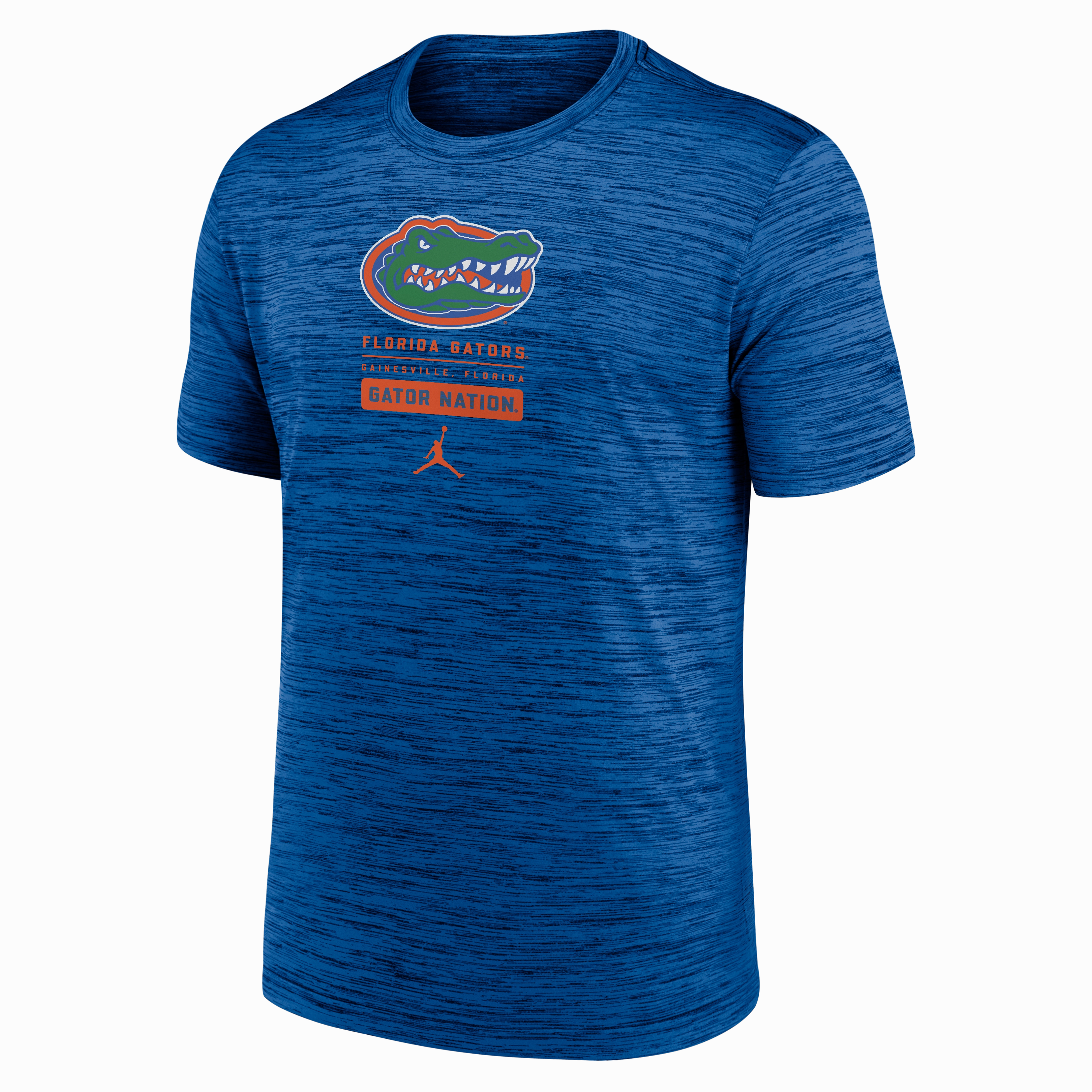 Florida Gators Nike Blue Jumpman Center Block T-Shirt
