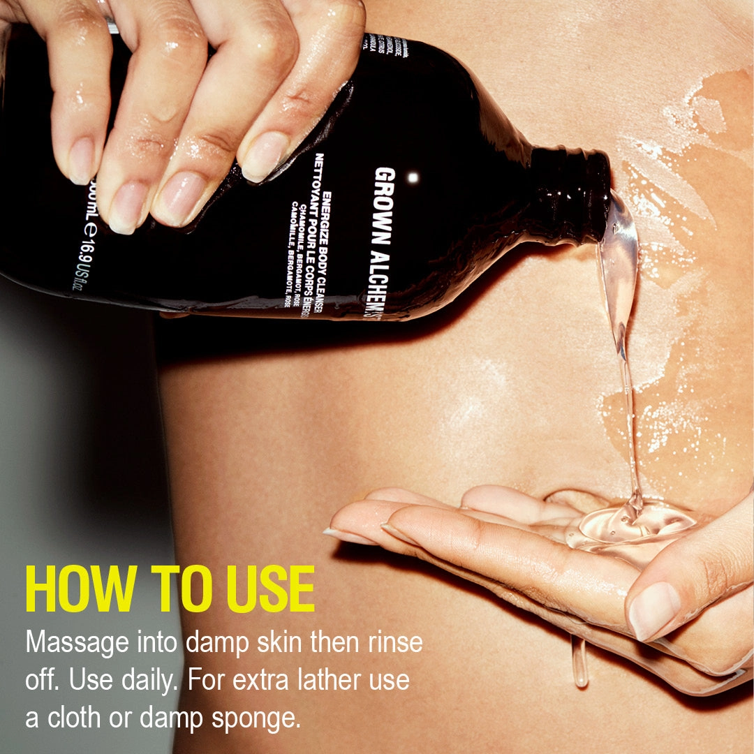 Grown Alchemist Energize Body Cleanser: Chamomile. Bergamot. Rose