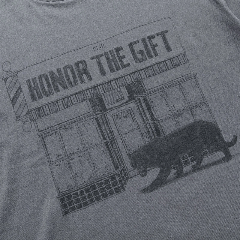 Honor The Gift Barbershop Tee - Grey