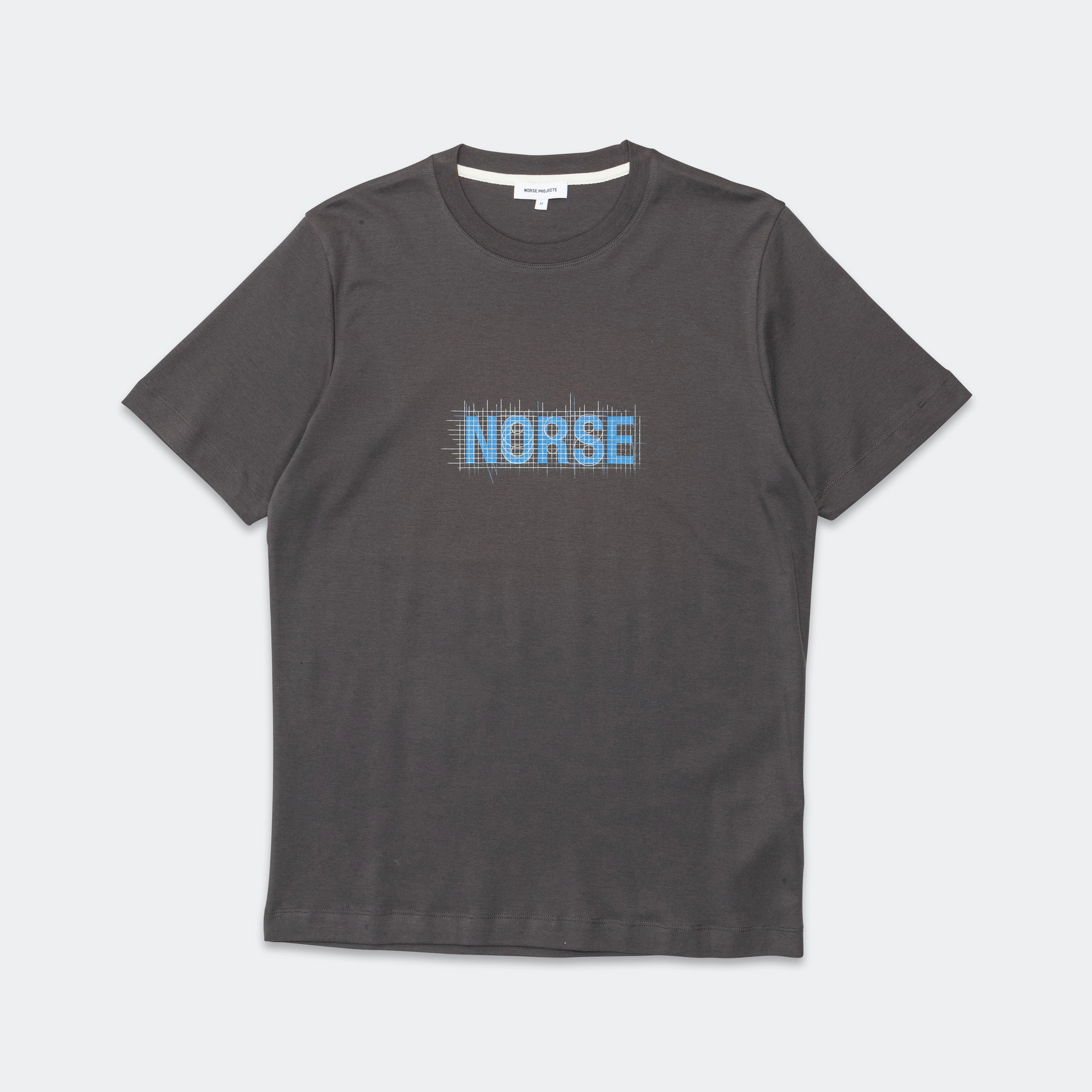 Jakob Organic Interlock Jersey Print 2 - Battleship Grey