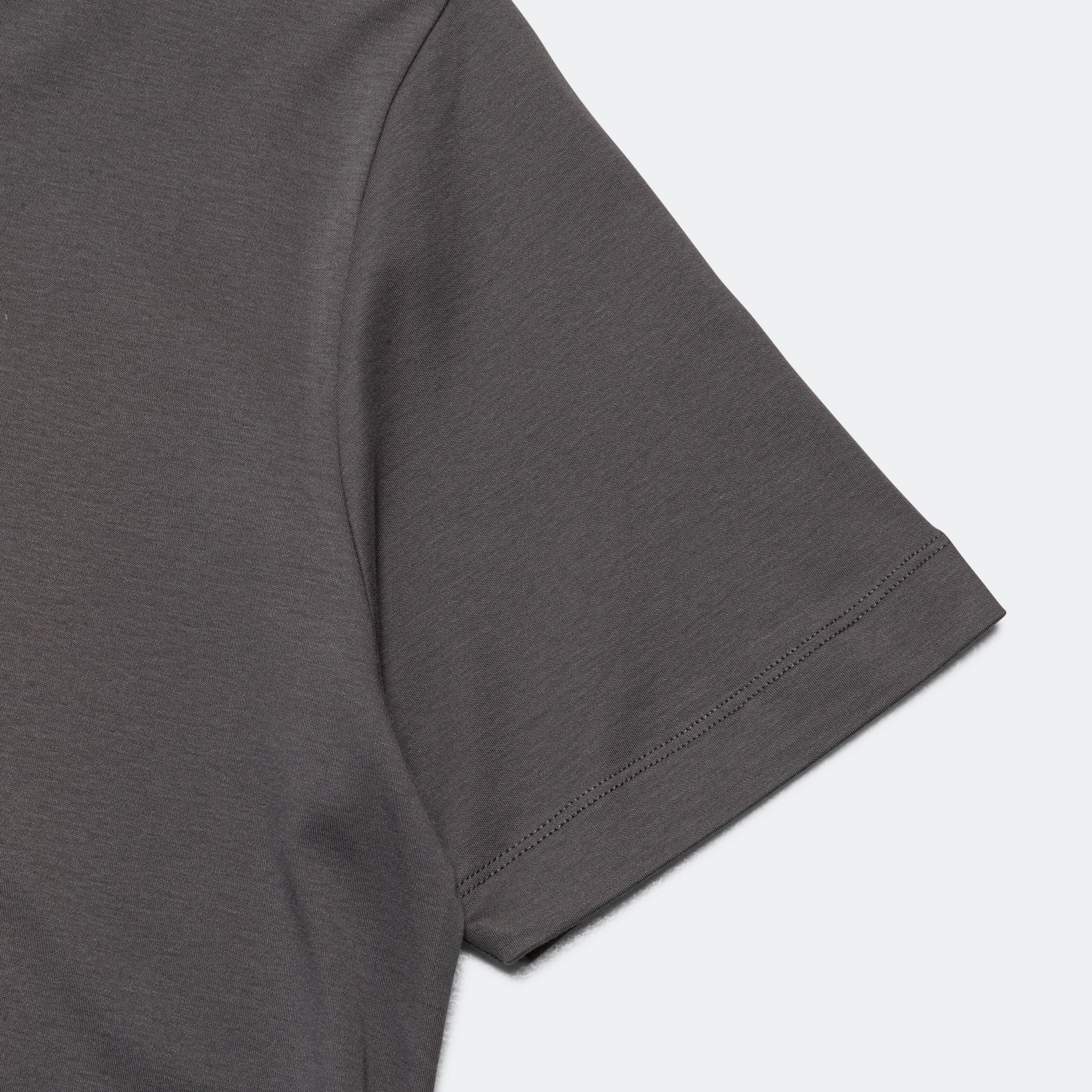 Jakob Organic Interlock Jersey Print 2 - Battleship Grey