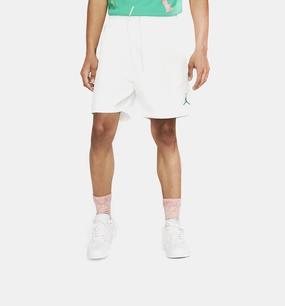 Jumpman Poolside Mens Shorts - White/Black
