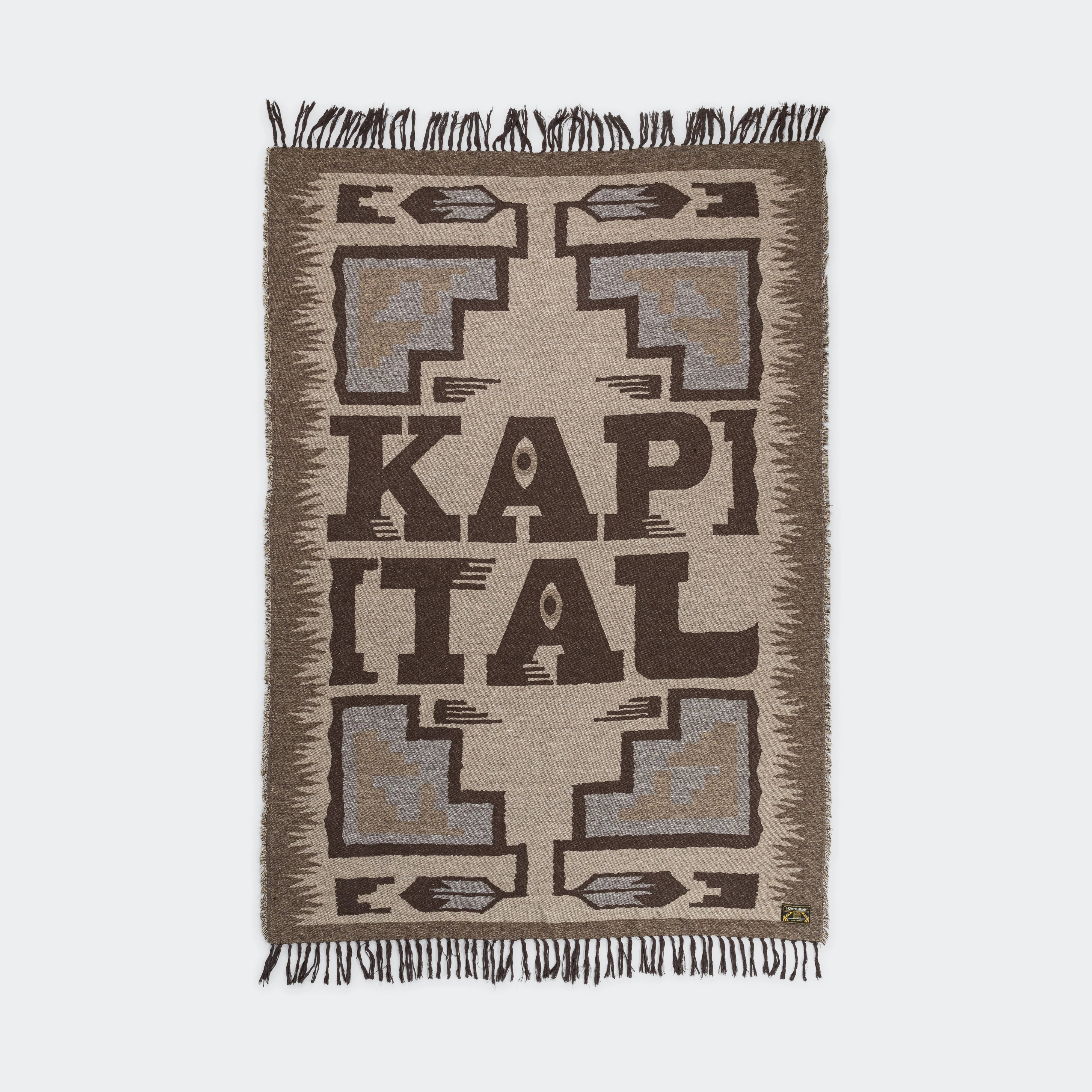 KAPITAL SPEAKEASY Blanket - BrownBeige