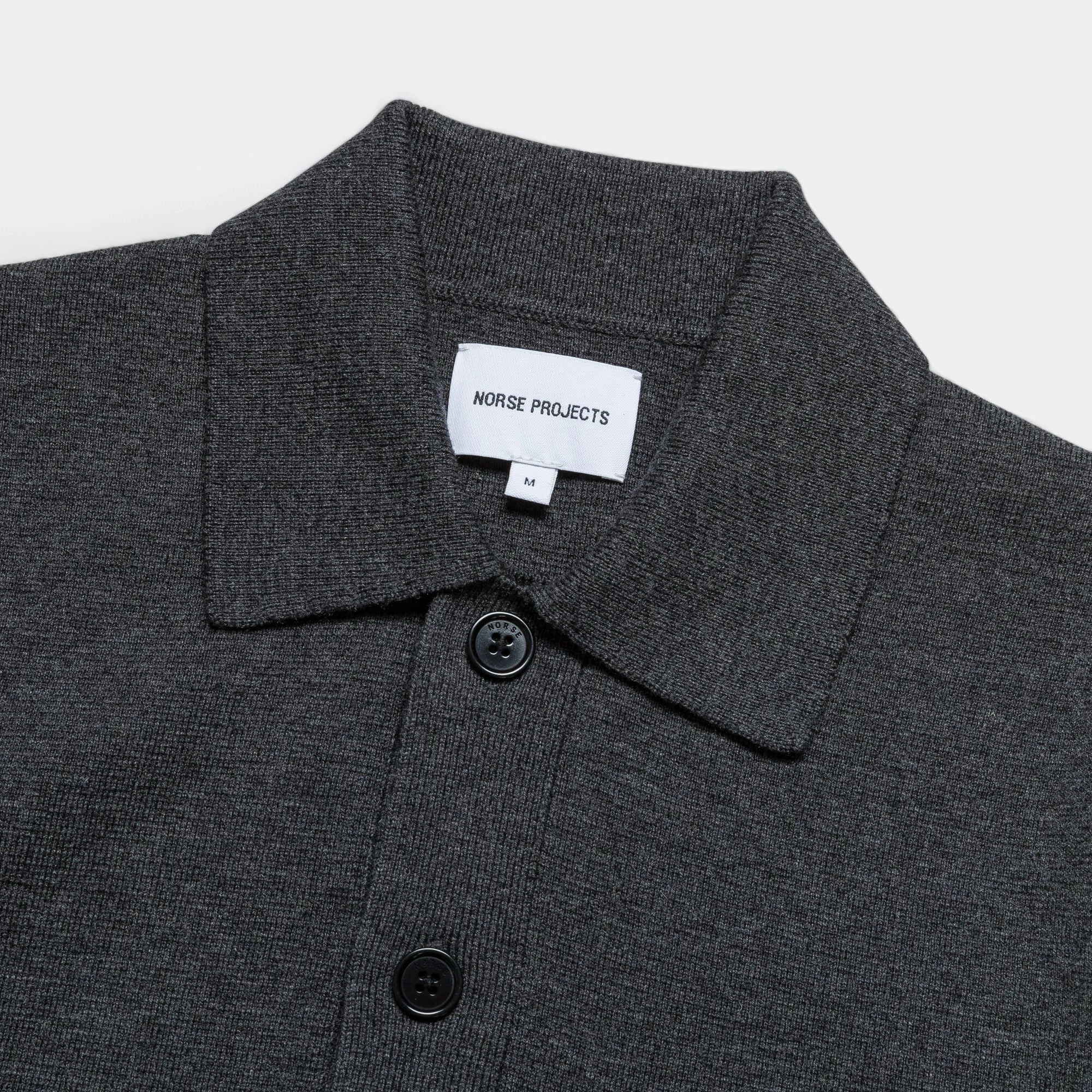 Kian Merino Cotton Milano Polo - Dark Grey Melange