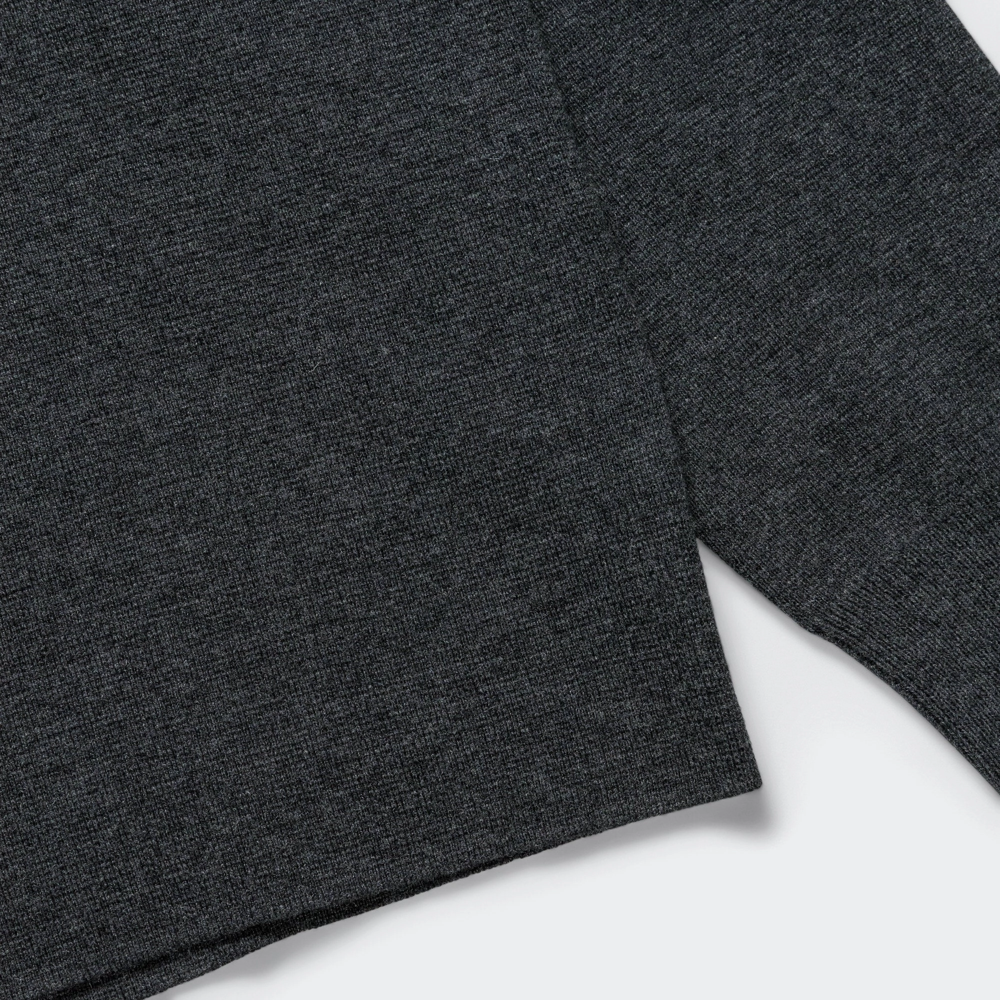 Kian Merino Cotton Milano Polo - Dark Grey Melange