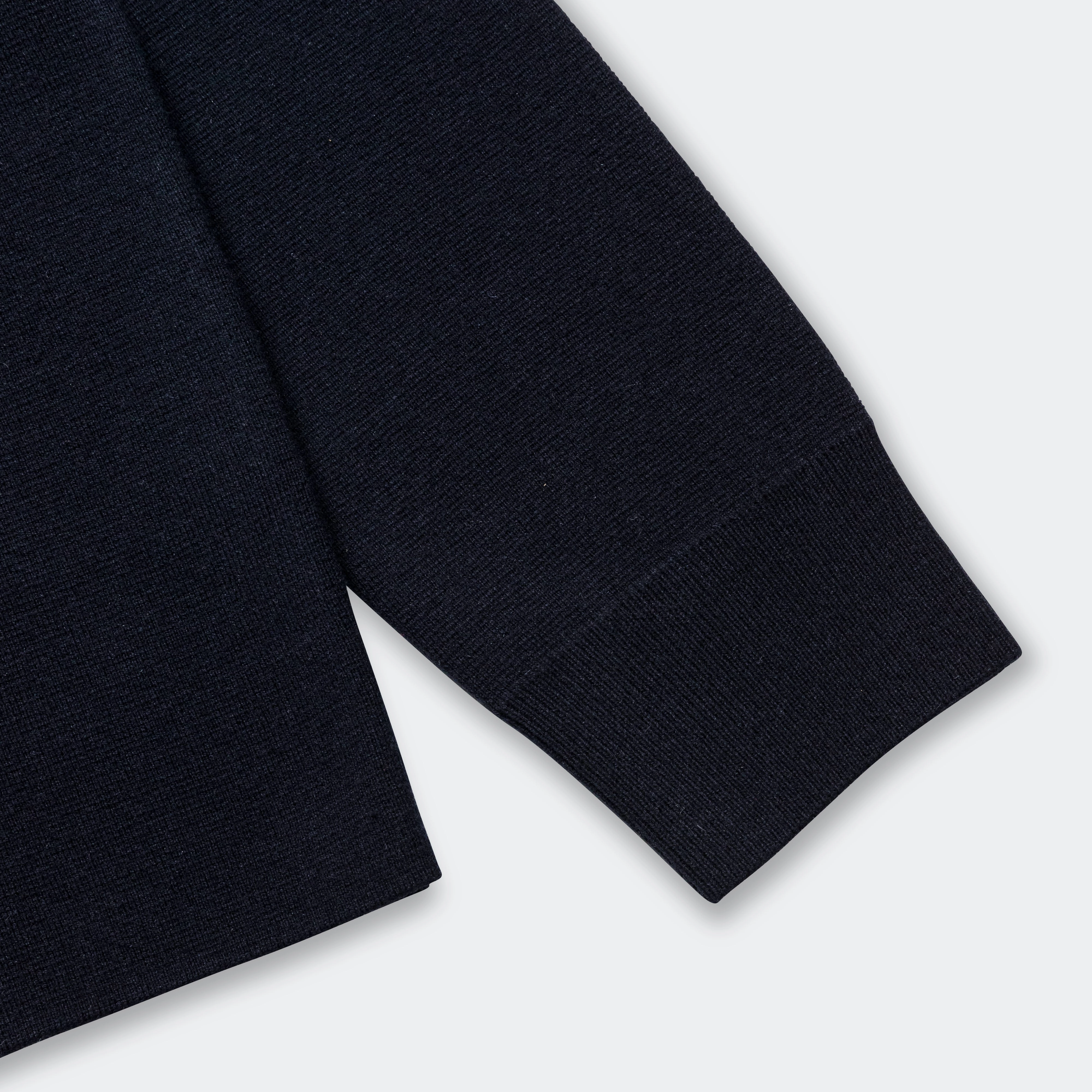 Kian Merino Cotton Milano Polo - Dark Navy