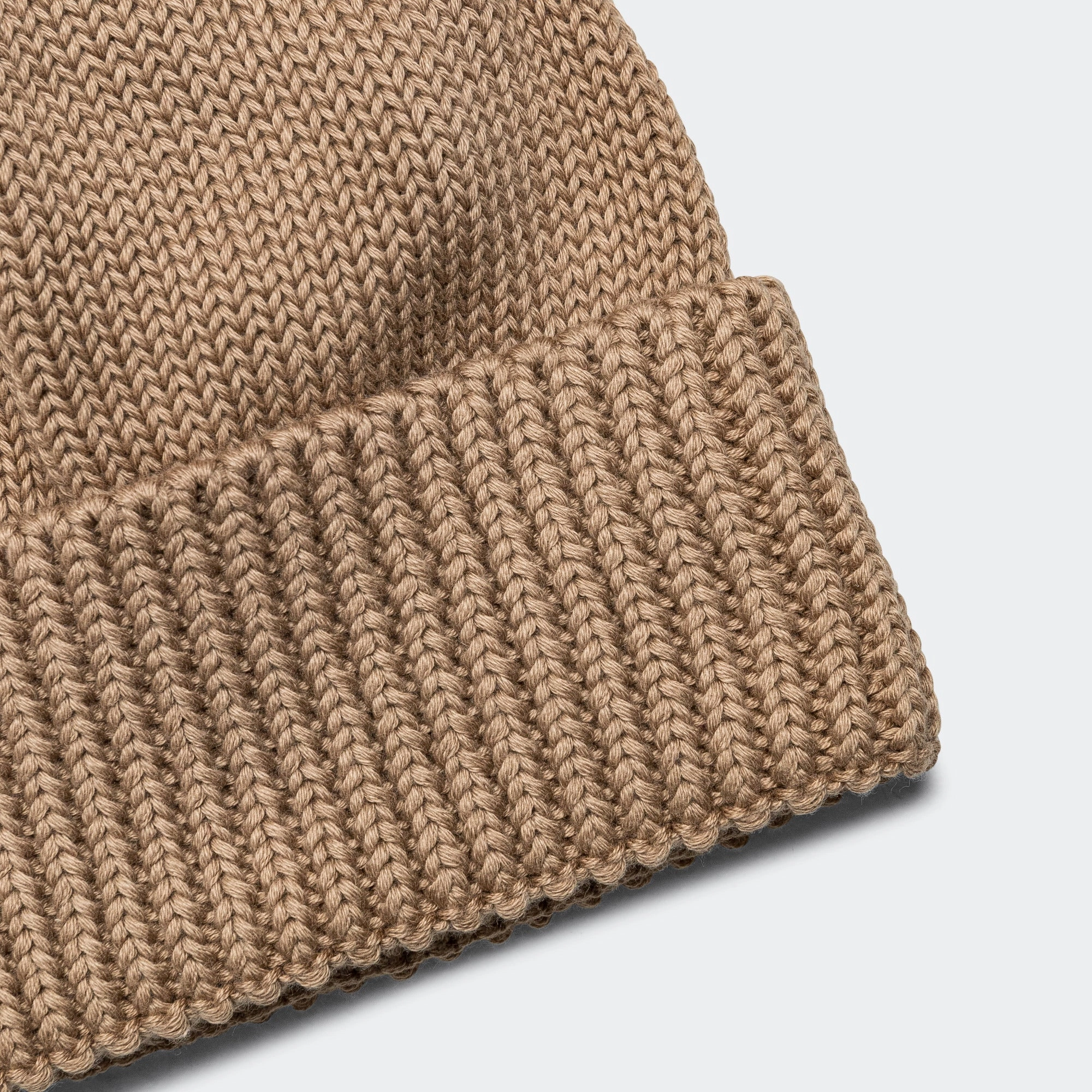 Knit Roll Watch Cap - Chestnut Brown