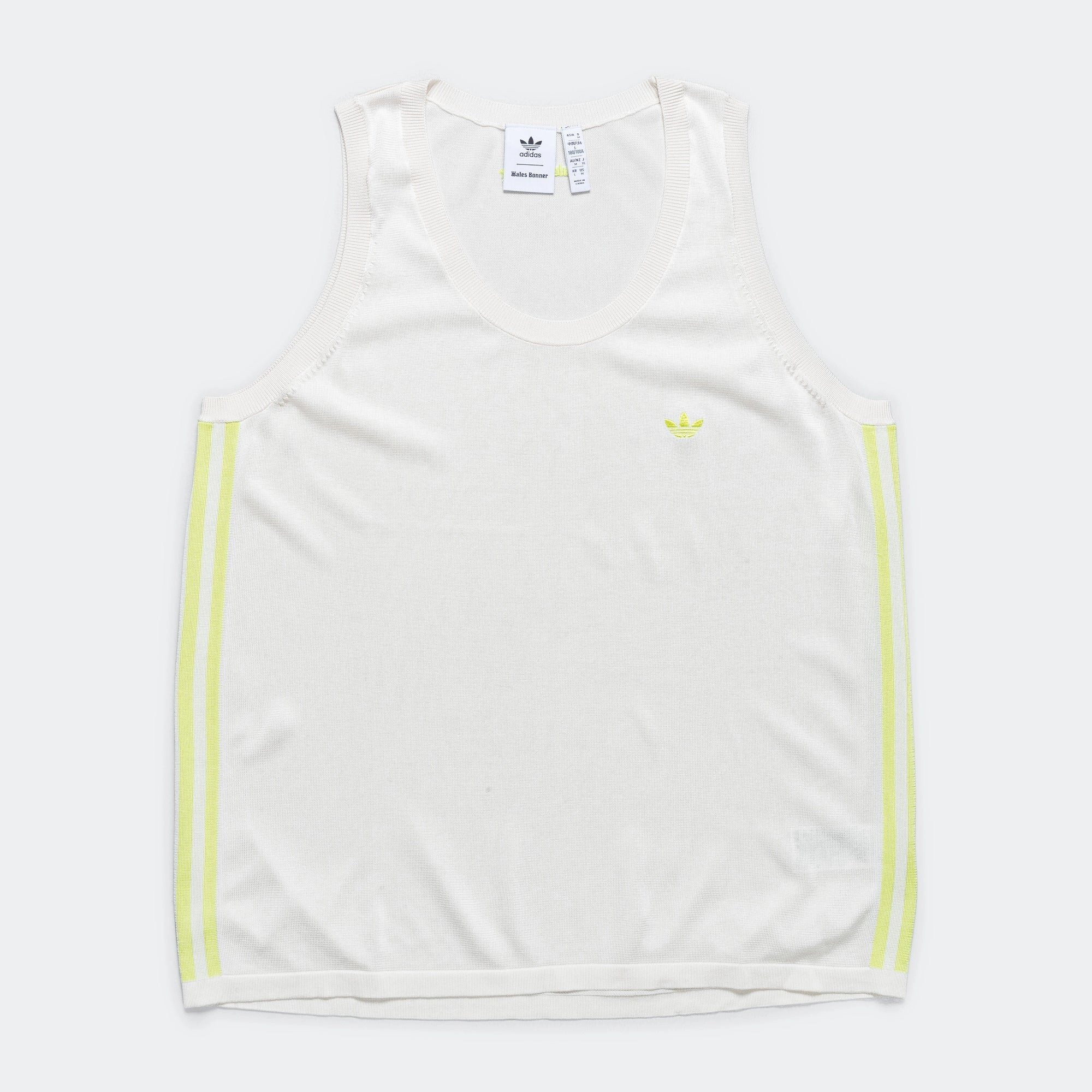 Knit Vest x Wales Bonner - Core White/Frozen Yellow