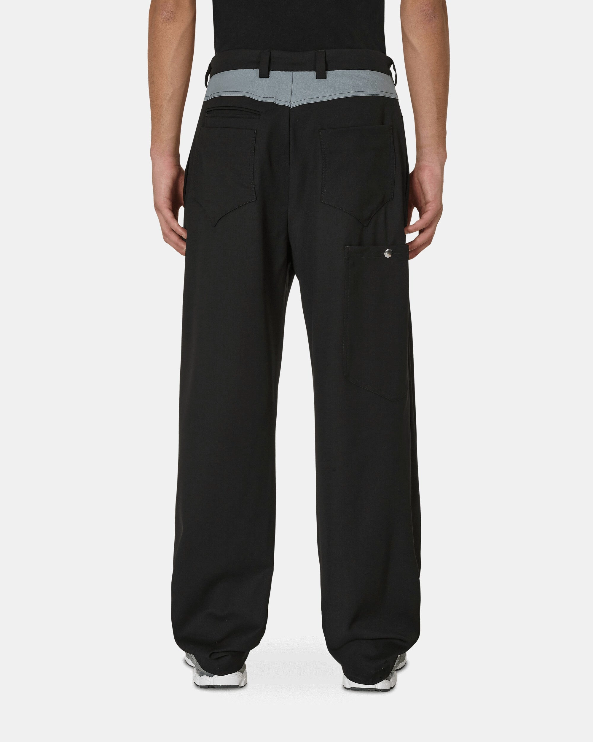 Kreuk Tailored Trousers Crow Black