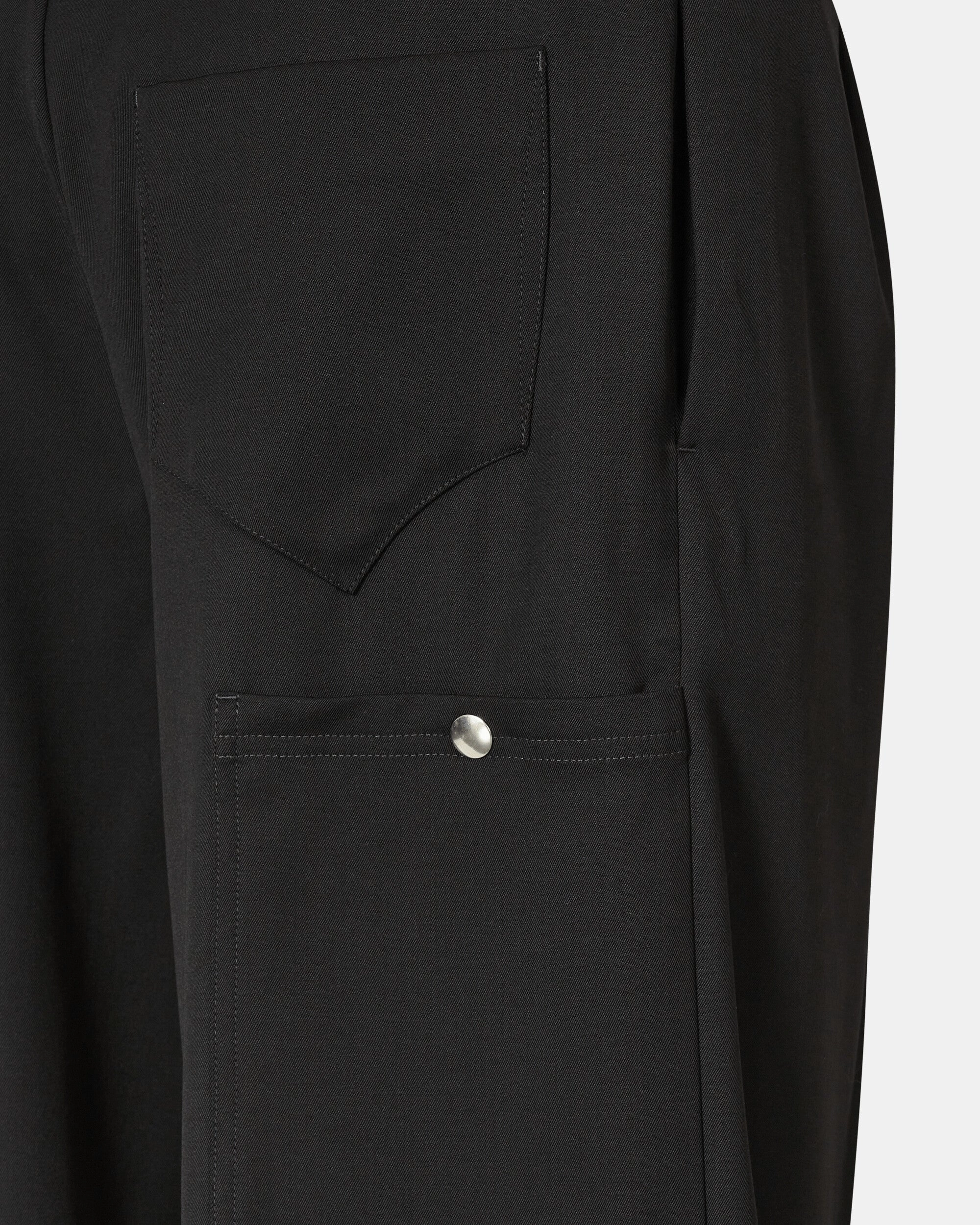 Kreuk Tailored Trousers Crow Black
