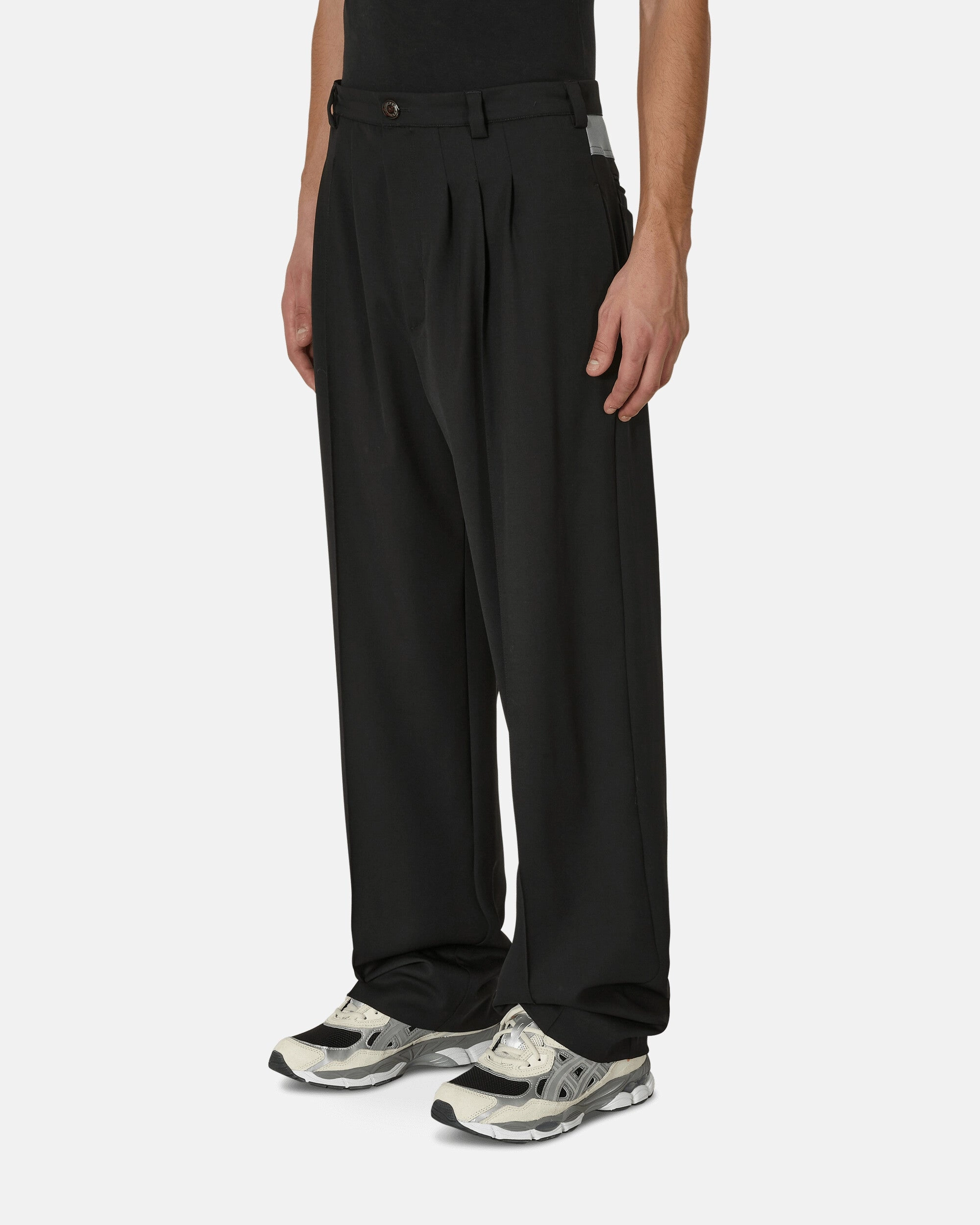 Kreuk Tailored Trousers Crow Black