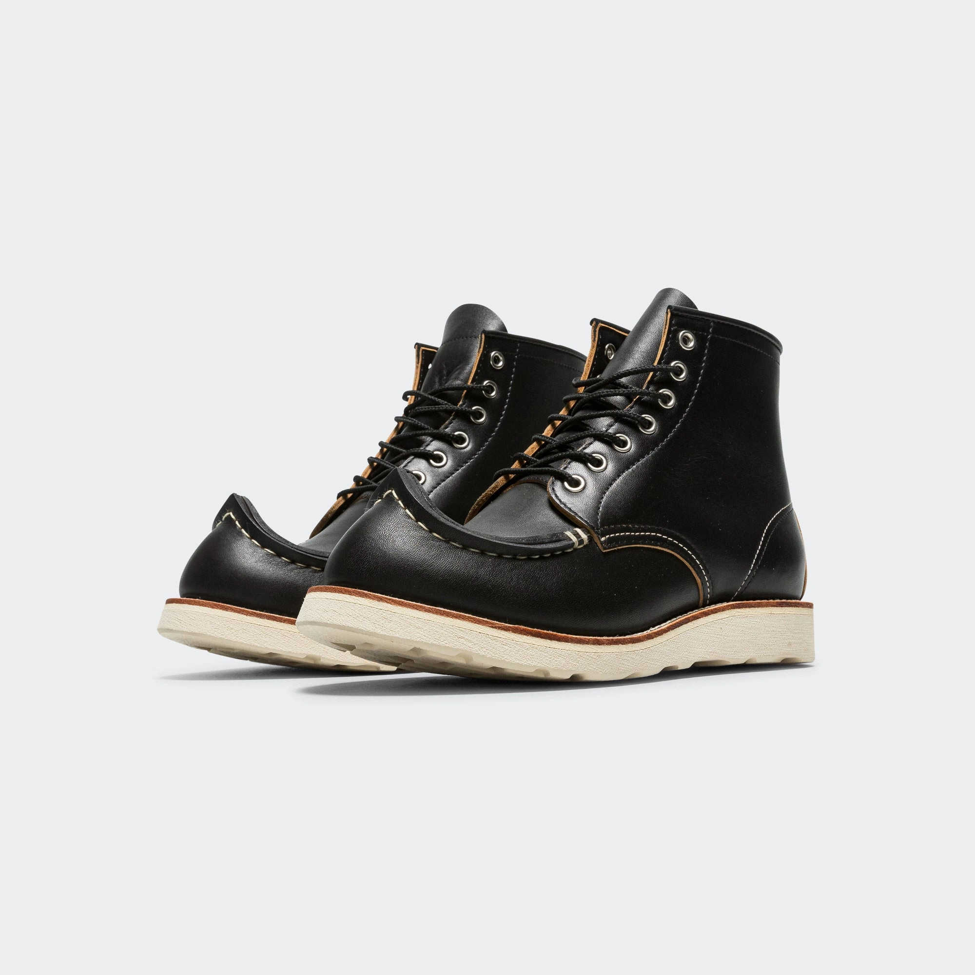 Leather TIBETAN Work Boots - Black