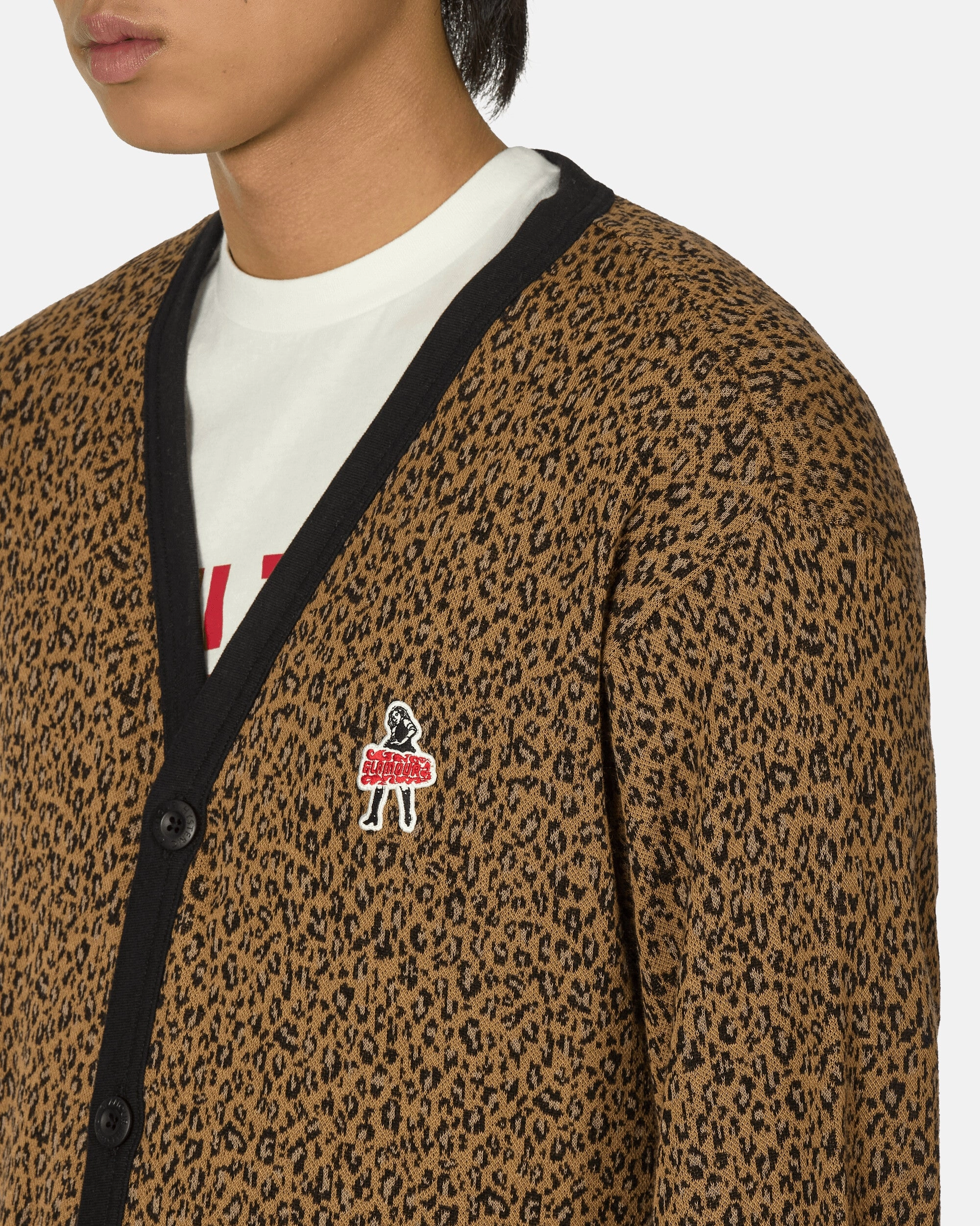 Leopard Vixen Girl Cardigan Beige