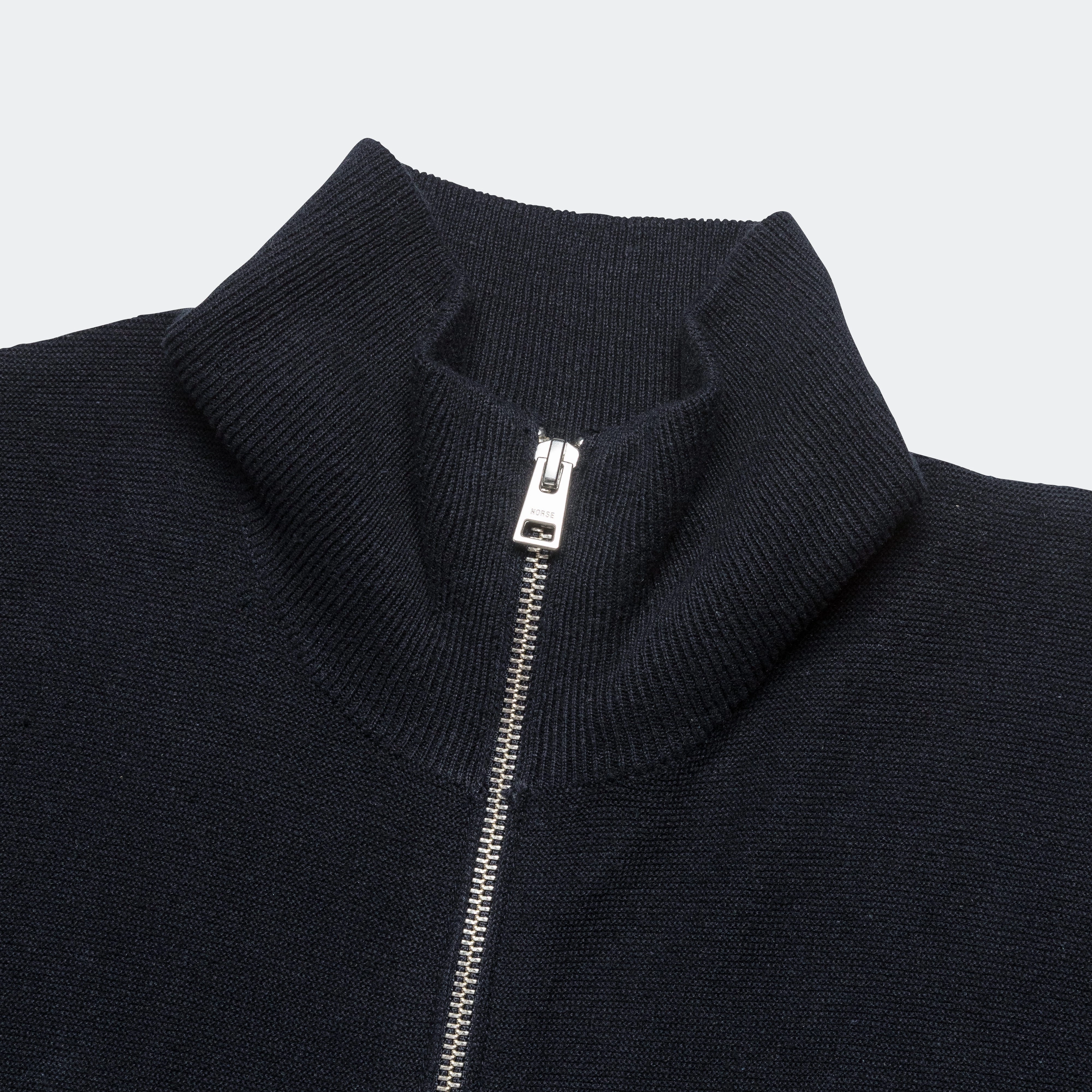 Links Cotton Linen Zip Jacket - Dark Navy