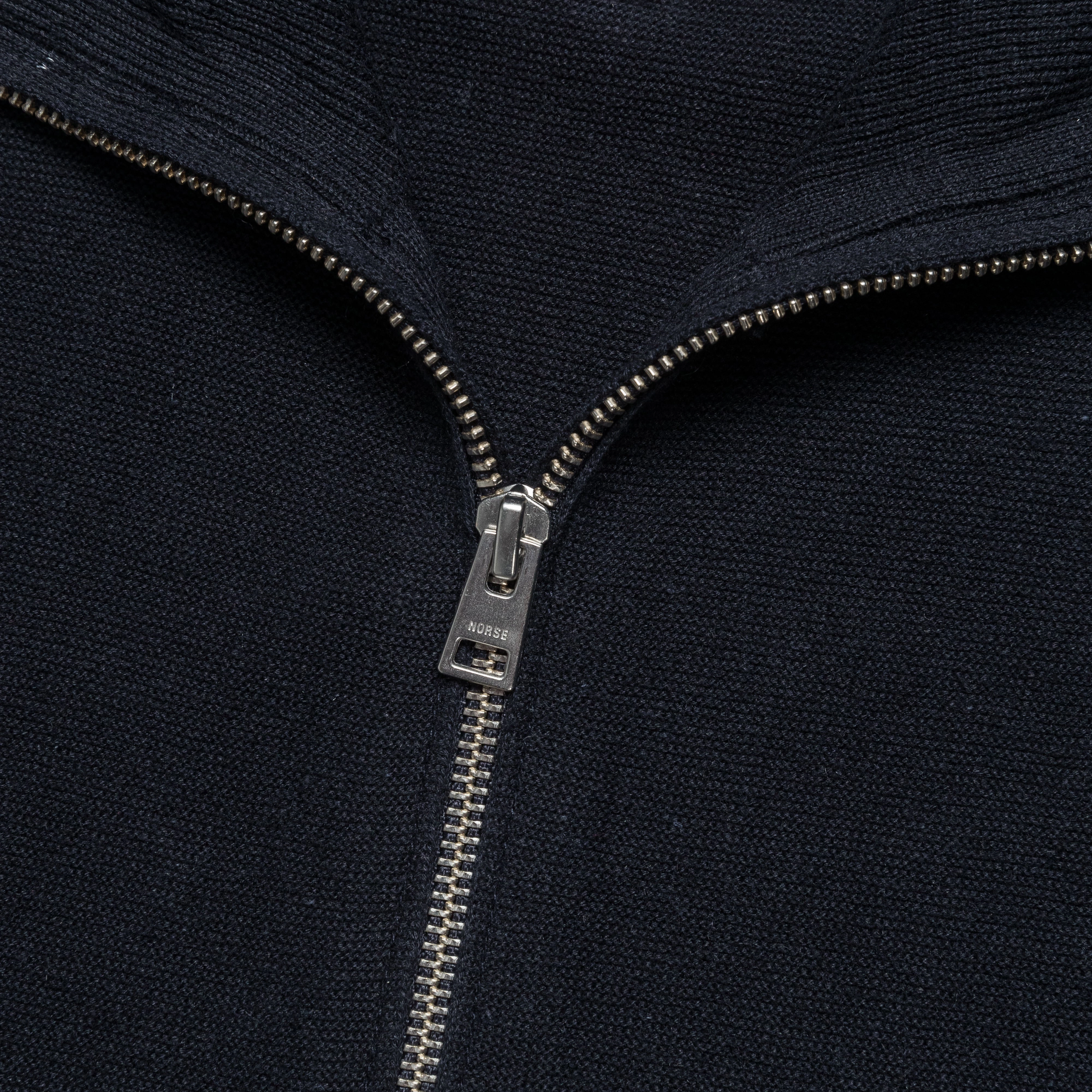 Links Cotton Linen Zip Jacket - Dark Navy