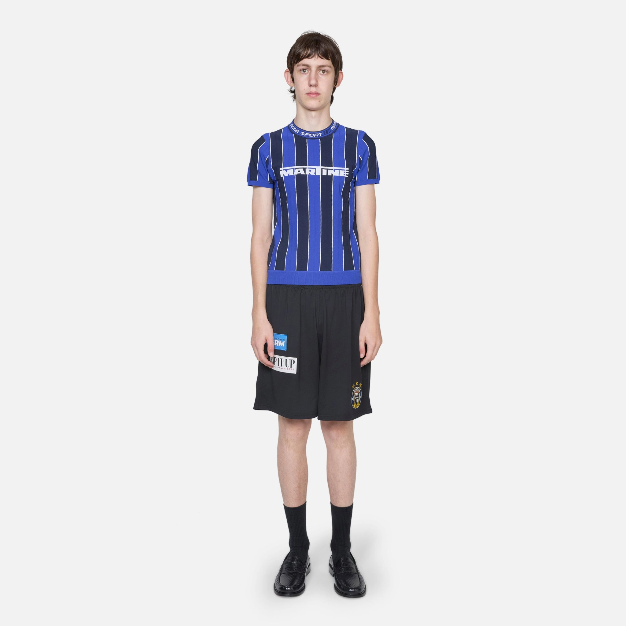 Logo Tight T-Shirt Blue