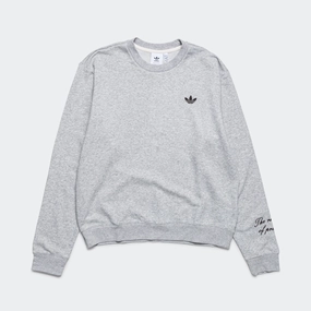 LS Graphic Crew x Wales Bonner - Medium Grey Heather