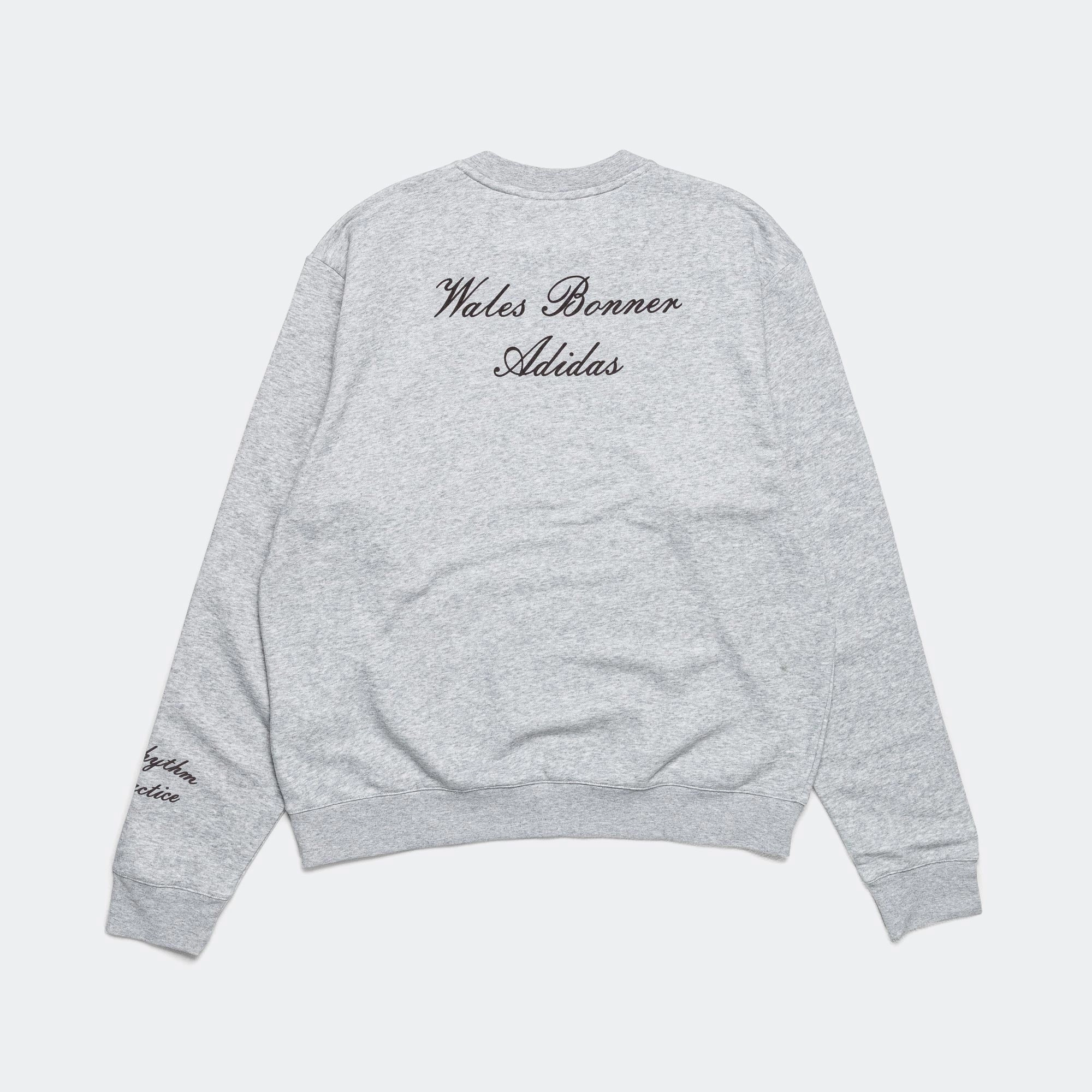 LS Graphic Crew x Wales Bonner - Medium Grey Heather