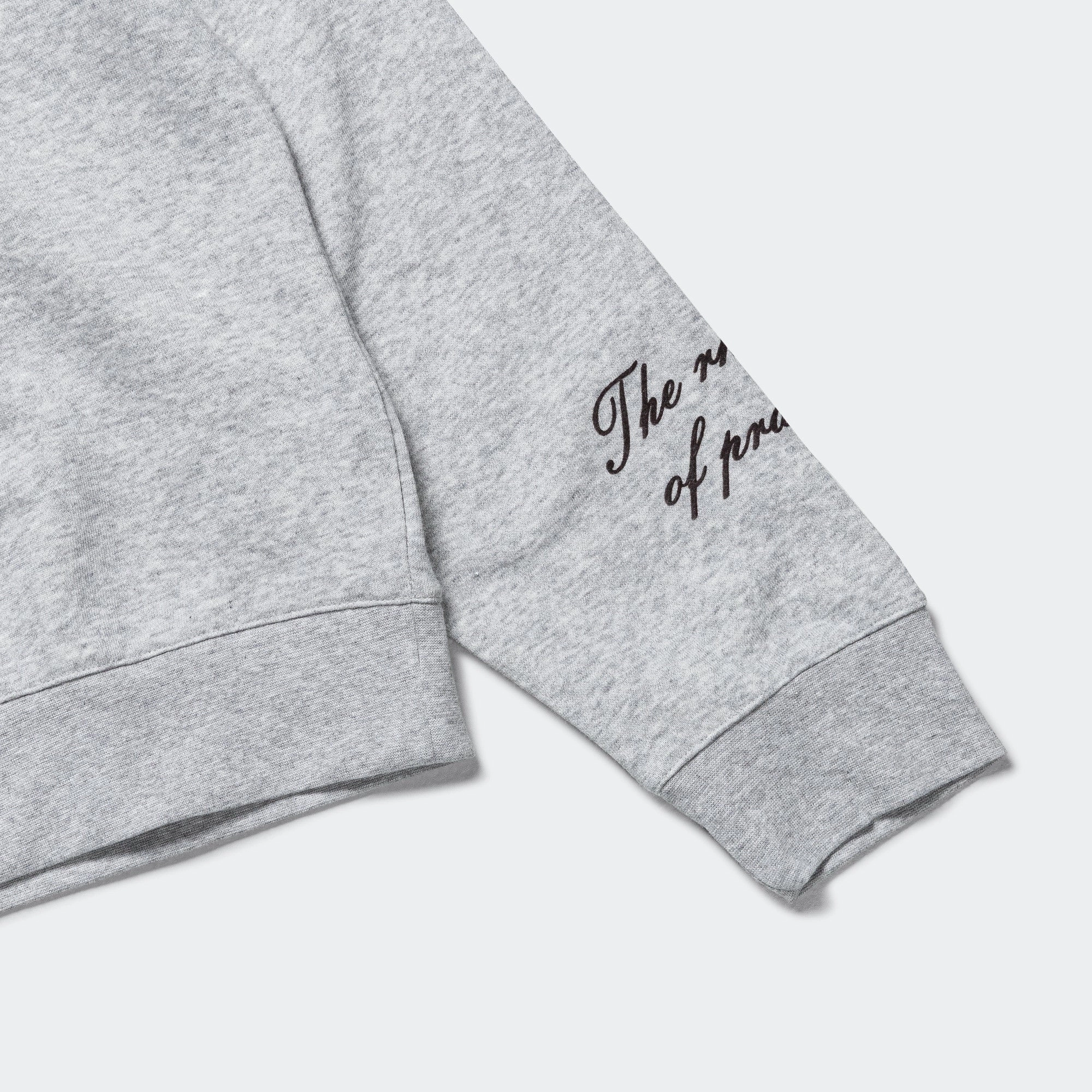 LS Graphic Crew x Wales Bonner - Medium Grey Heather