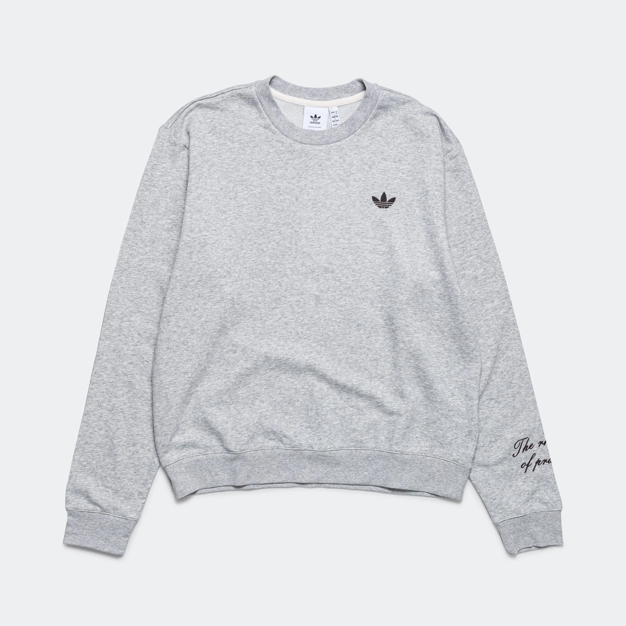 LS Graphic Crew x Wales Bonner - Medium Grey Heather