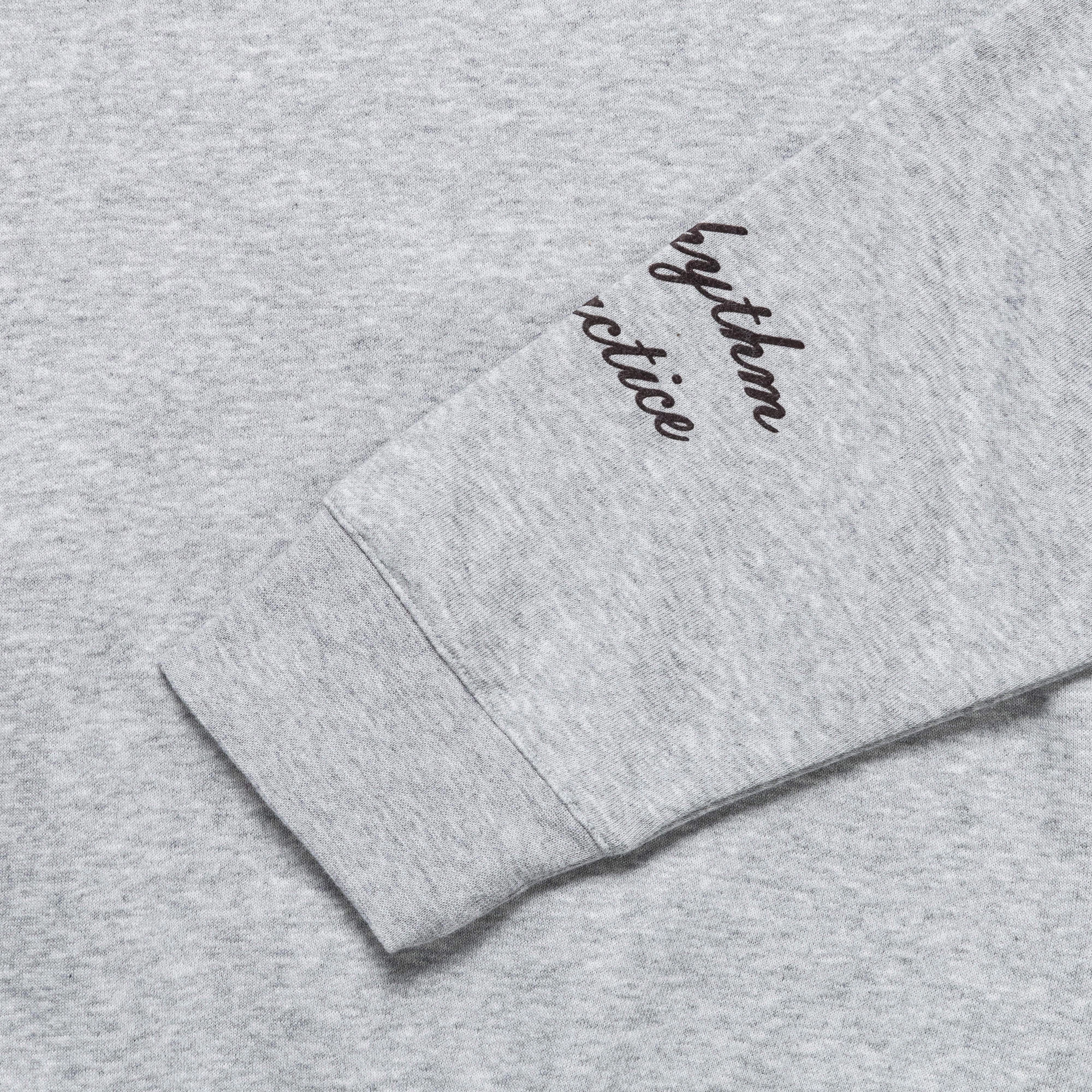 LS Graphic Crew x Wales Bonner - Medium Grey Heather