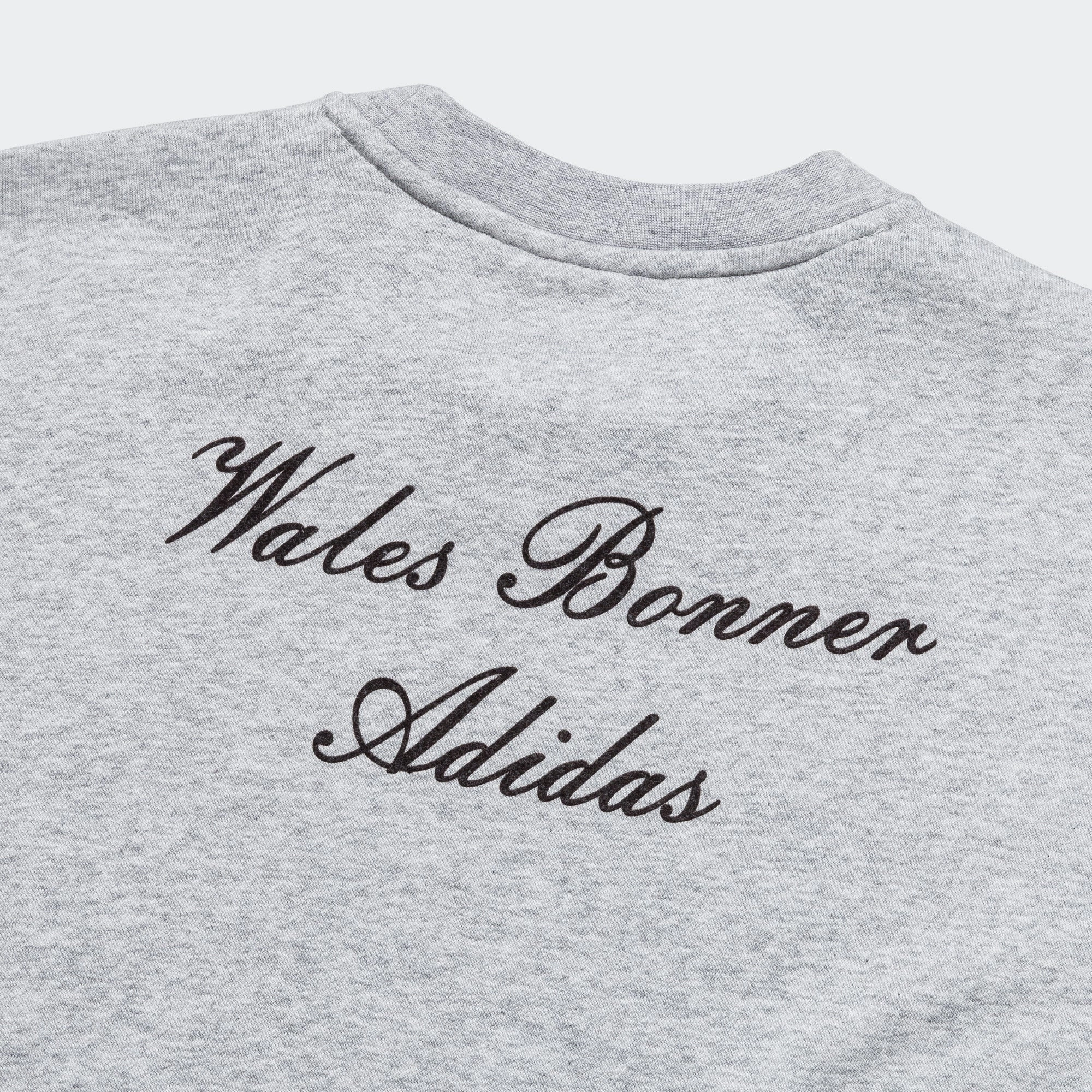 LS Graphic Crew x Wales Bonner - Medium Grey Heather