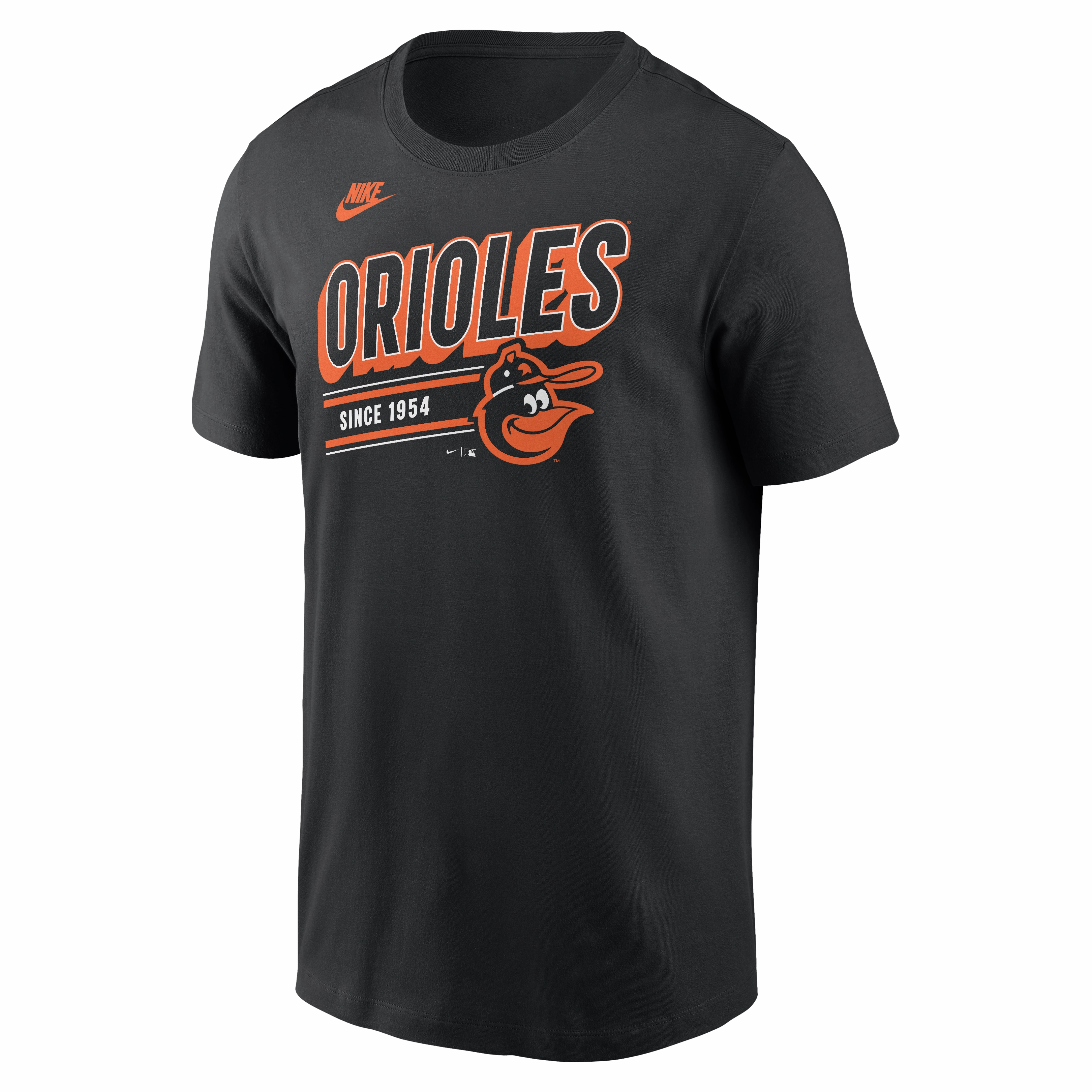 Men's Baltimore Orioles Nike Black Cooperstown Retro T-Shirt