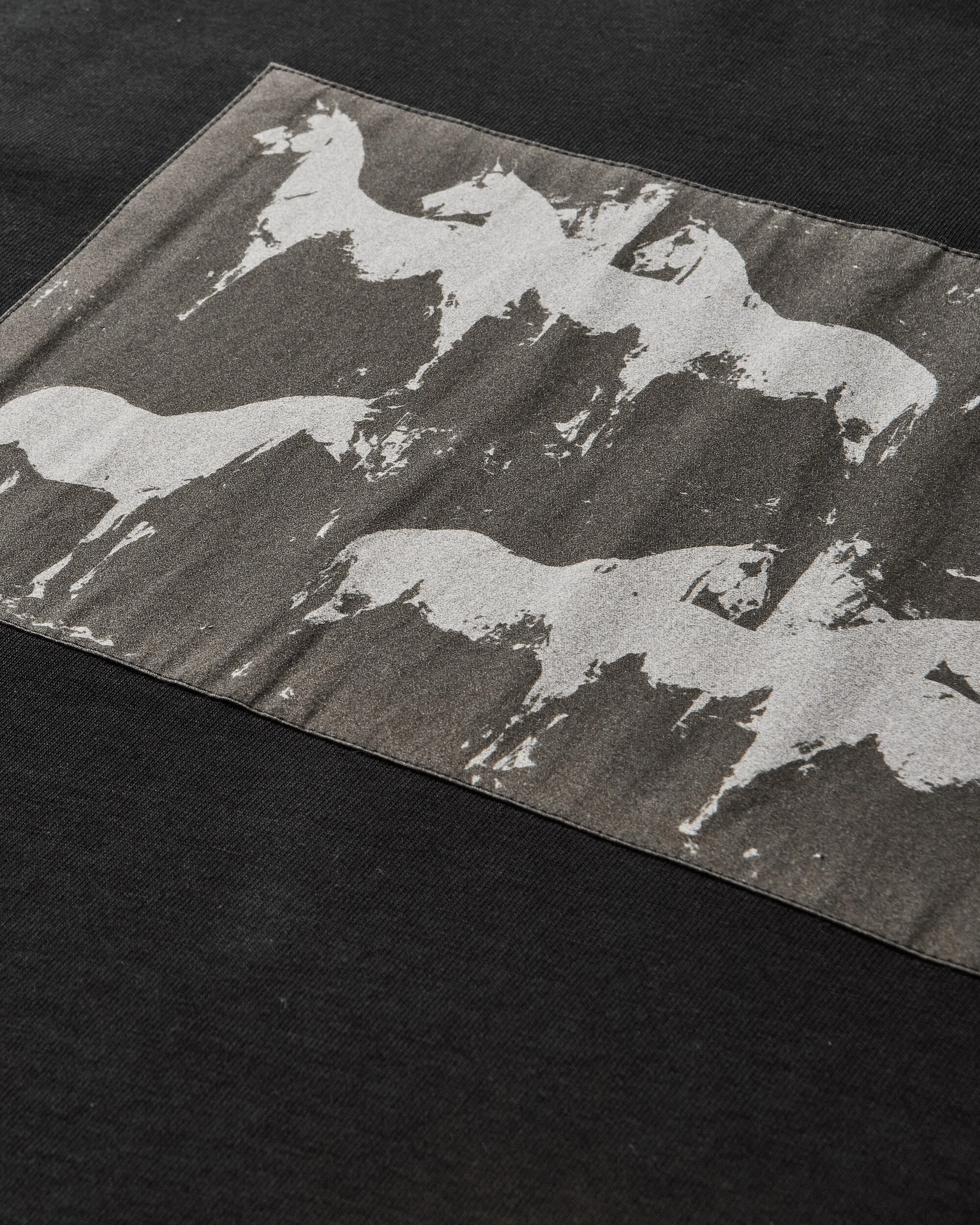 Men's Horses T-Shirt Black