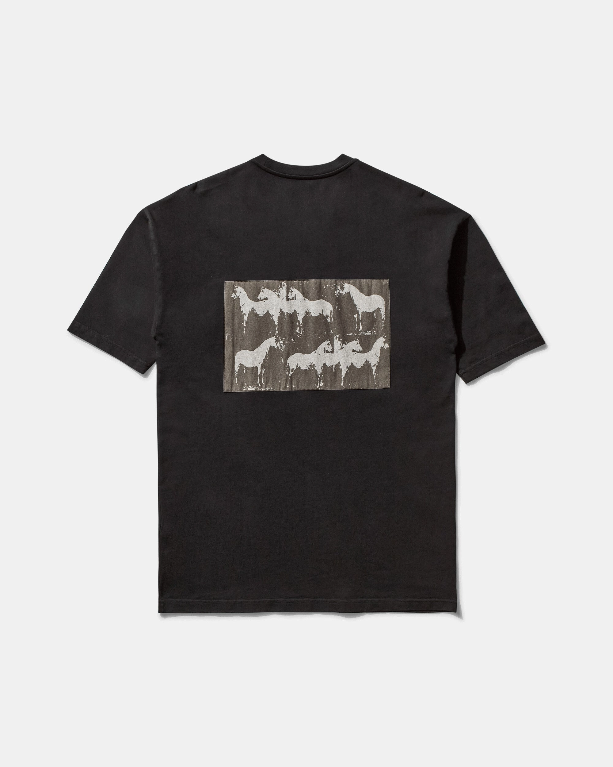 Men's Horses T-Shirt Black