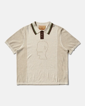 Men's Logo Head Pointelle Polo Natural