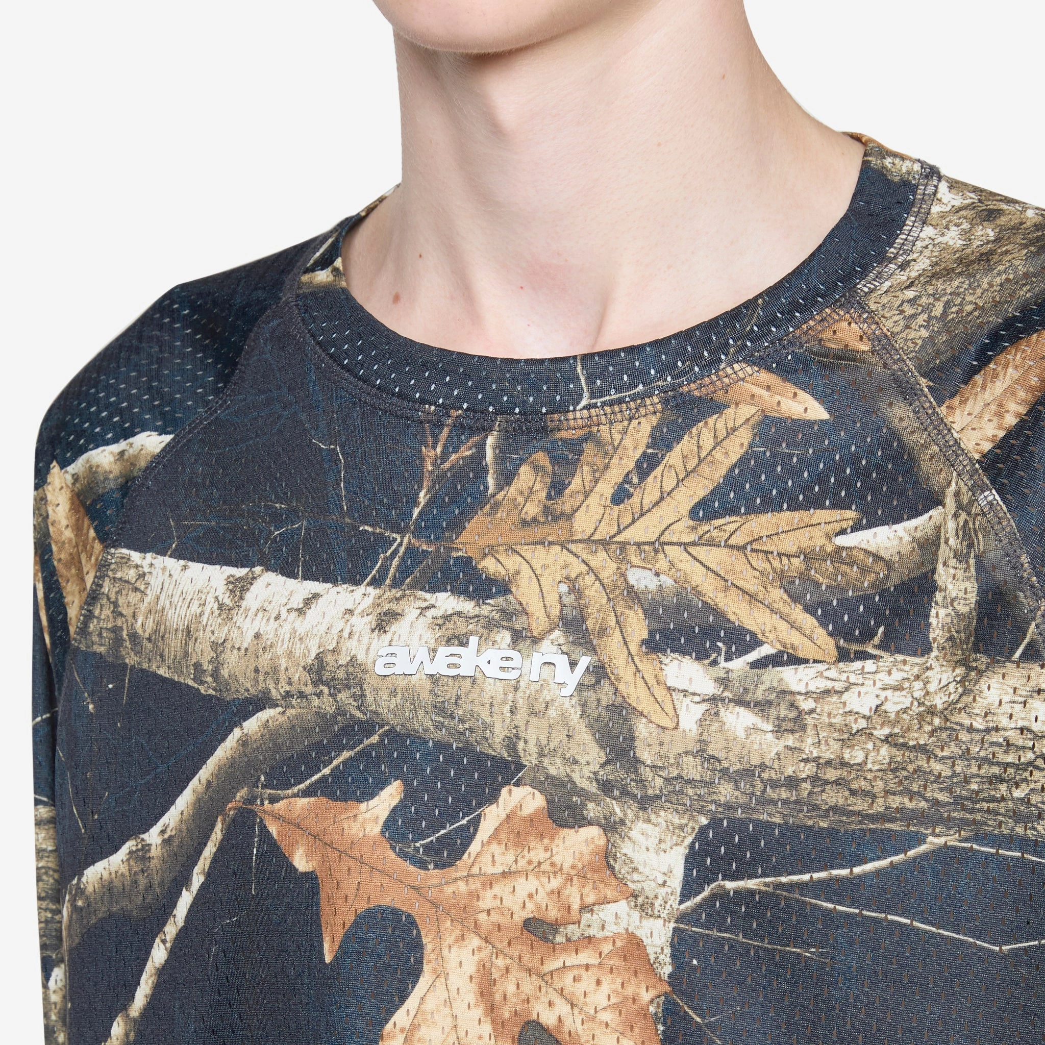 Mesh Longsleeve Top Shadow