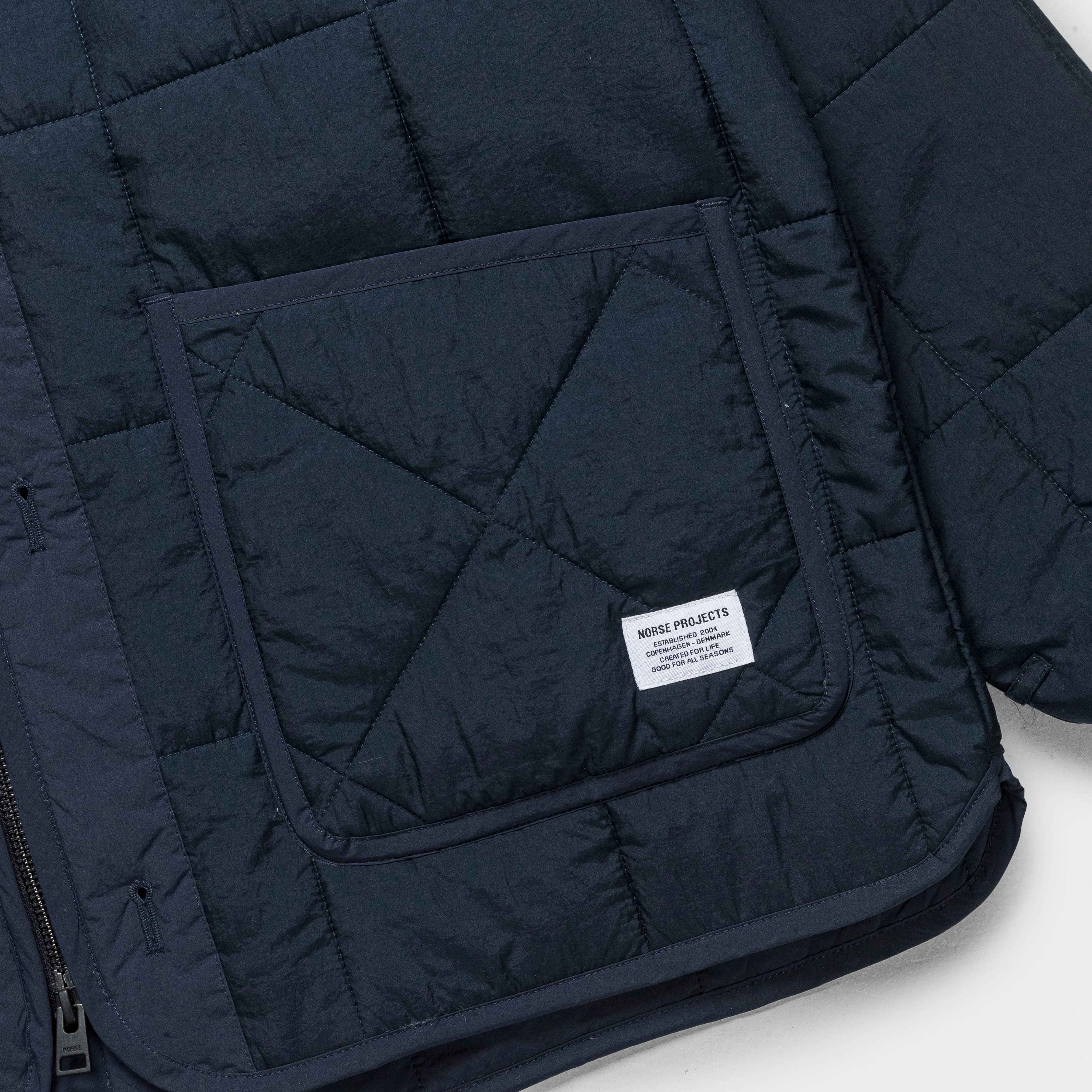 Military Hooded Liner Jacket - Dark Navy