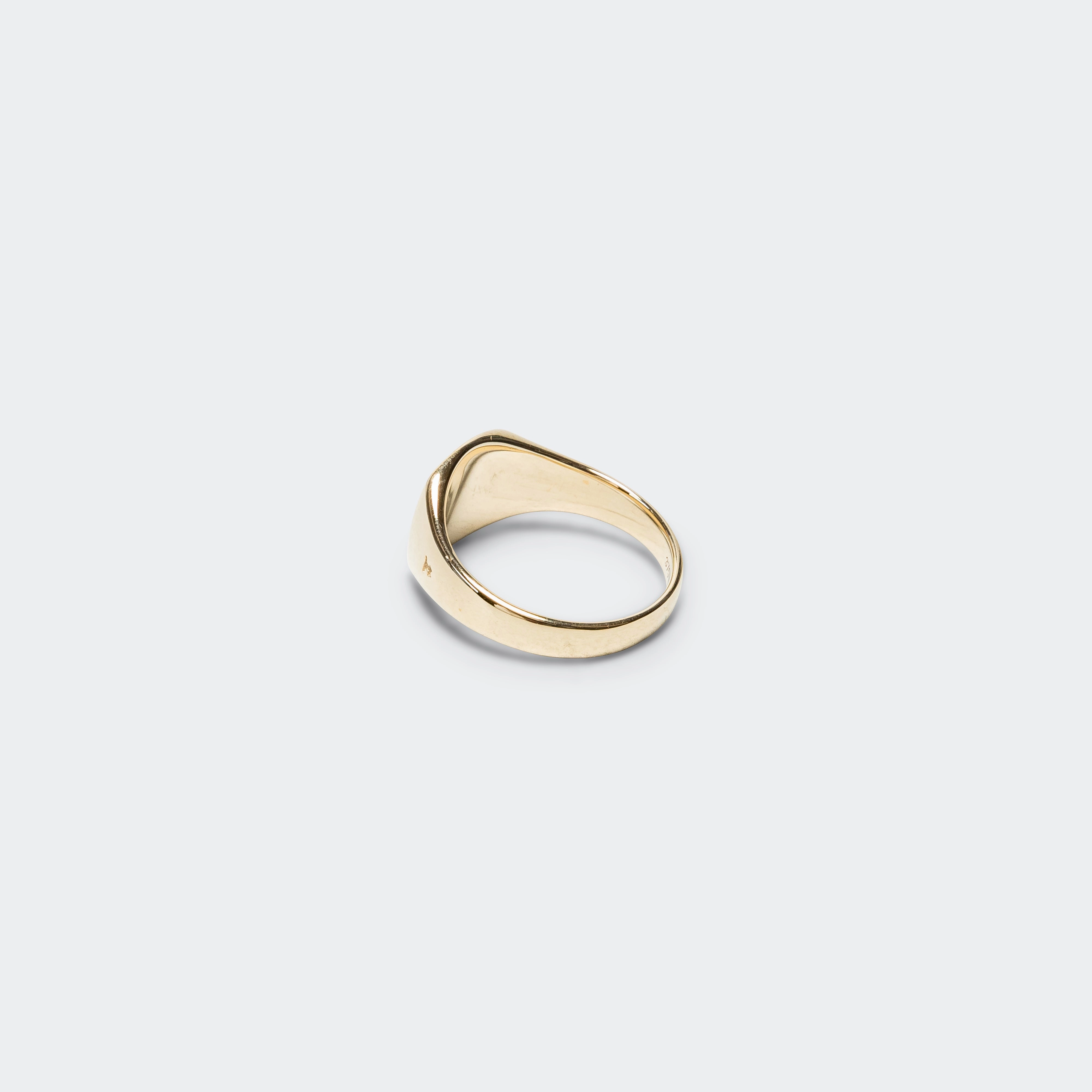 Mini Signet Cushion Ring - 9K Gold