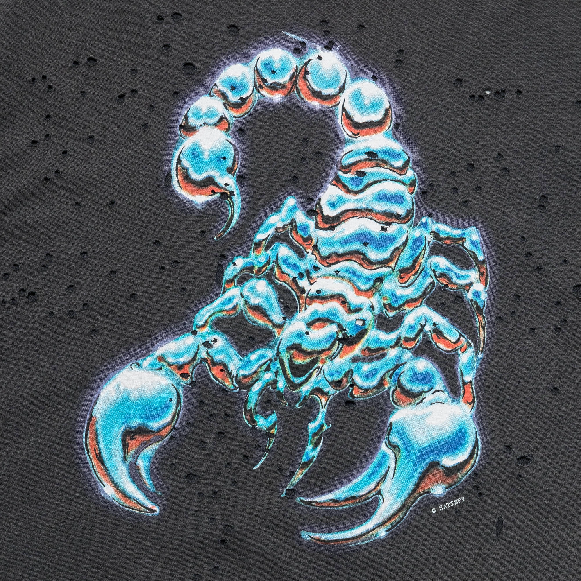MothTech Scorpion T-Shirt - Aged Black