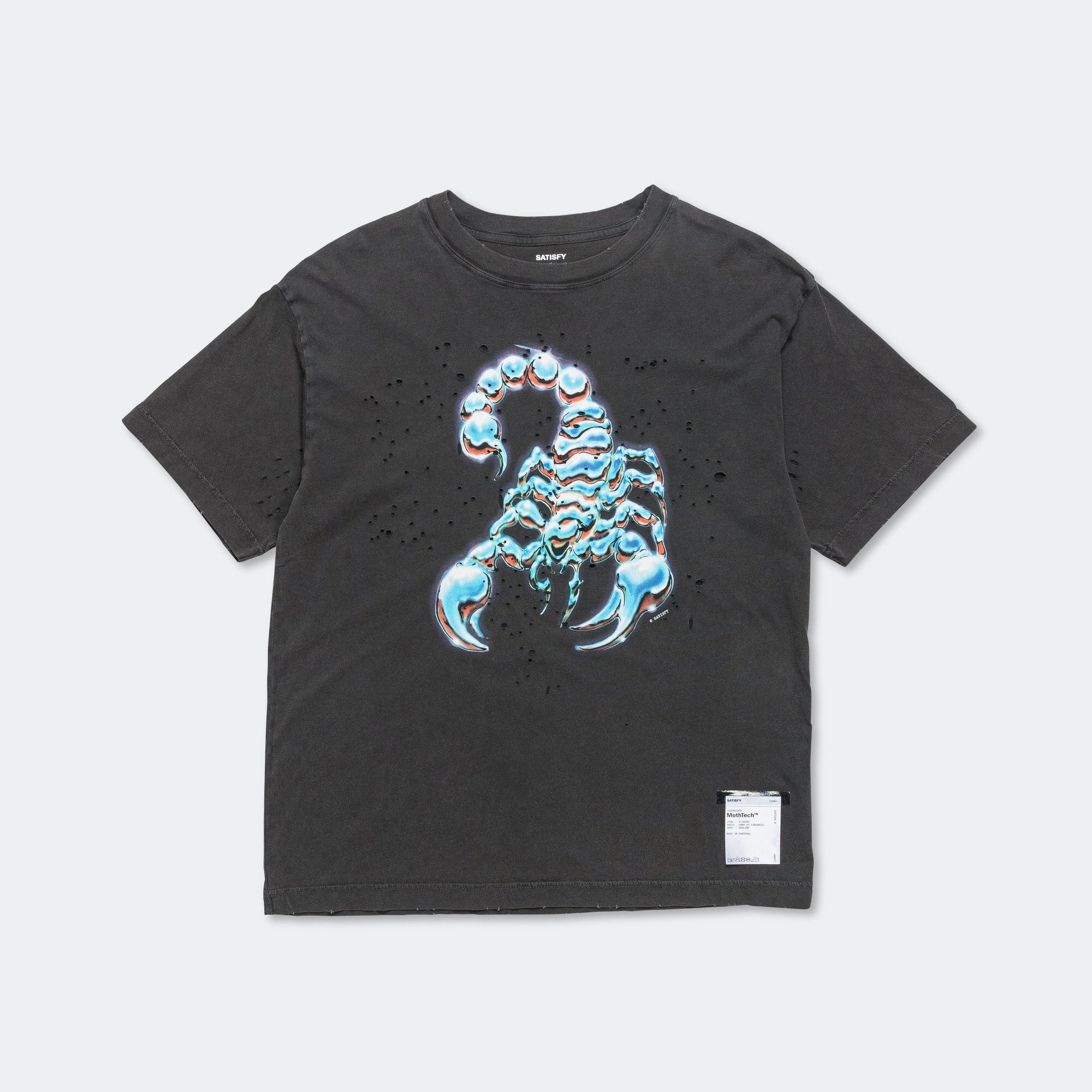 MothTech Scorpion T-Shirt - Aged Black
