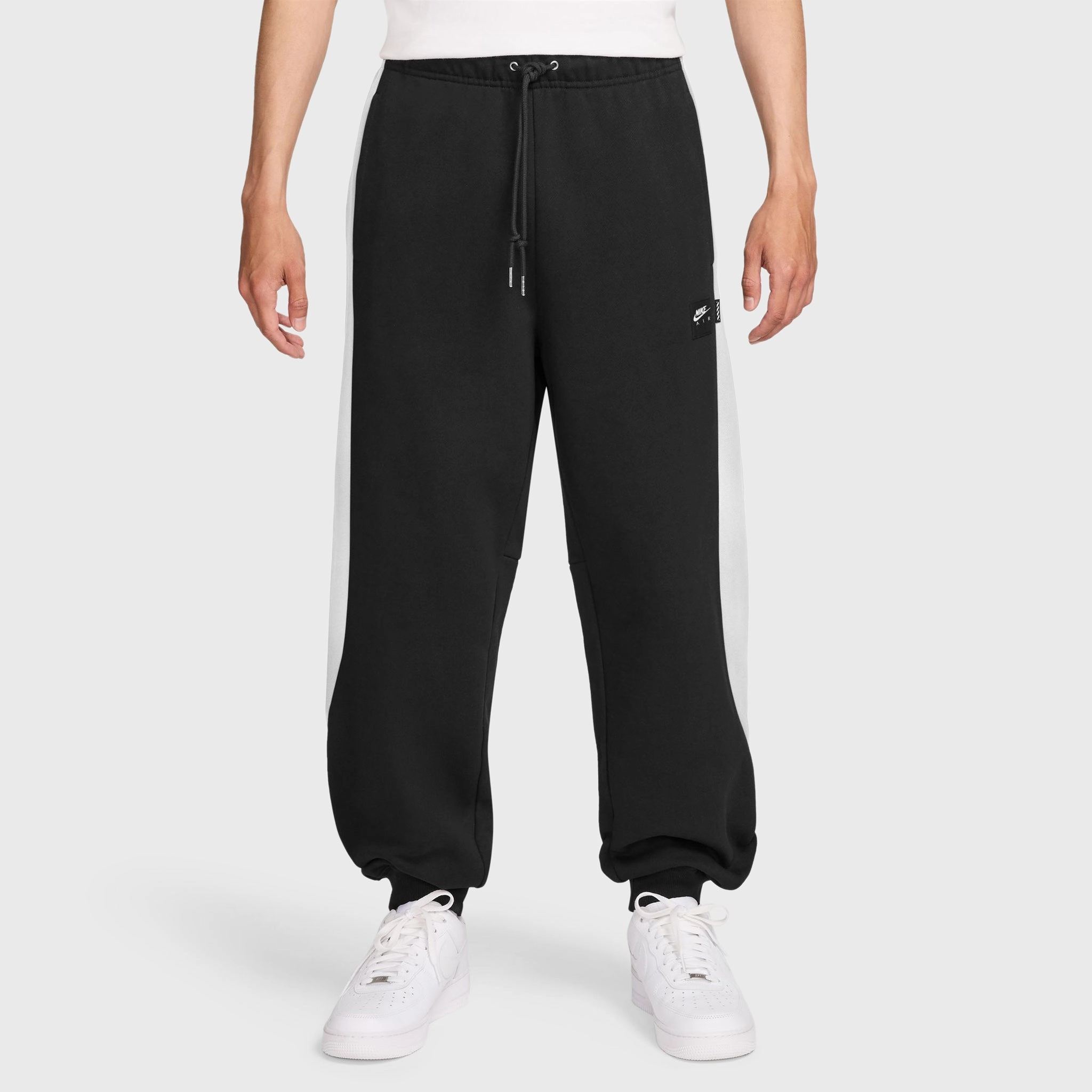Nike Air Fleece Joggers Black / White - White