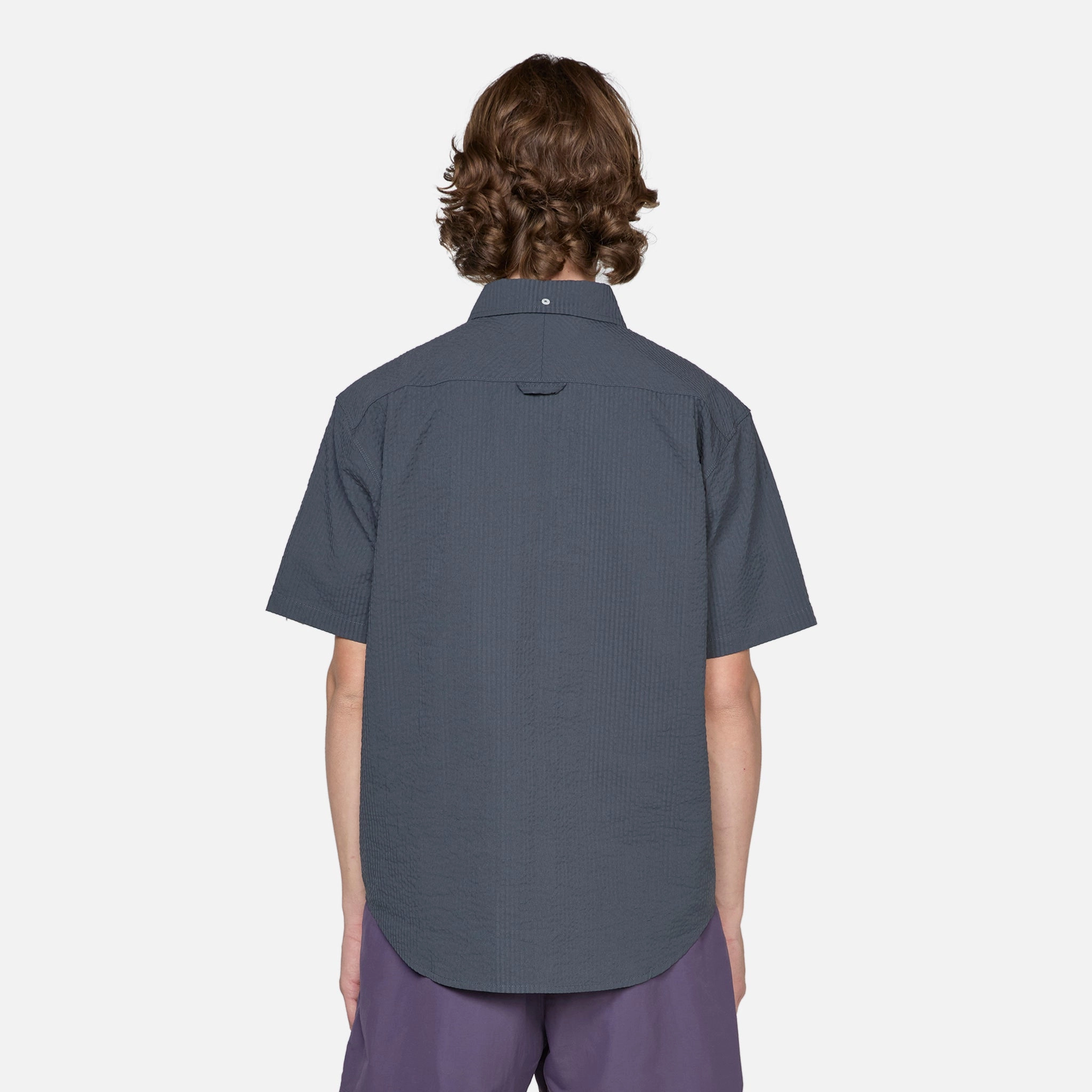 Nike Life Seersucker Button-Down Shirt Anthracite