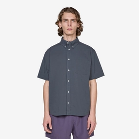 Nike Life Seersucker Button-Down Shirt Anthracite