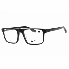Nike Men's Eyeglasses - Black Acetate Rectangular Shape Full Rim Frame | NIKE 7161 001
