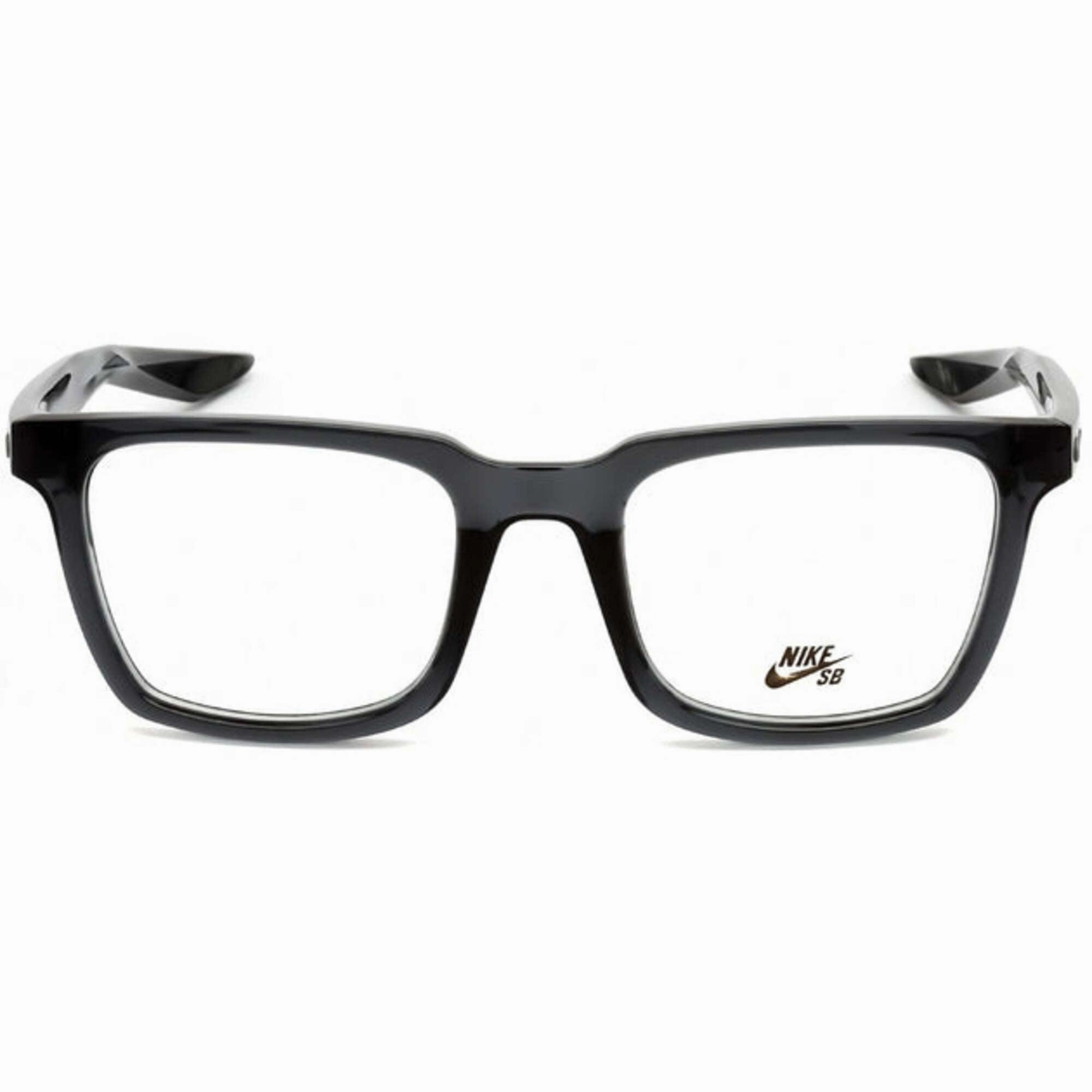 Nike Men's Eyeglasses - Dark Grey Plastic Square Frame Demo Lens | NIKE 7111 65