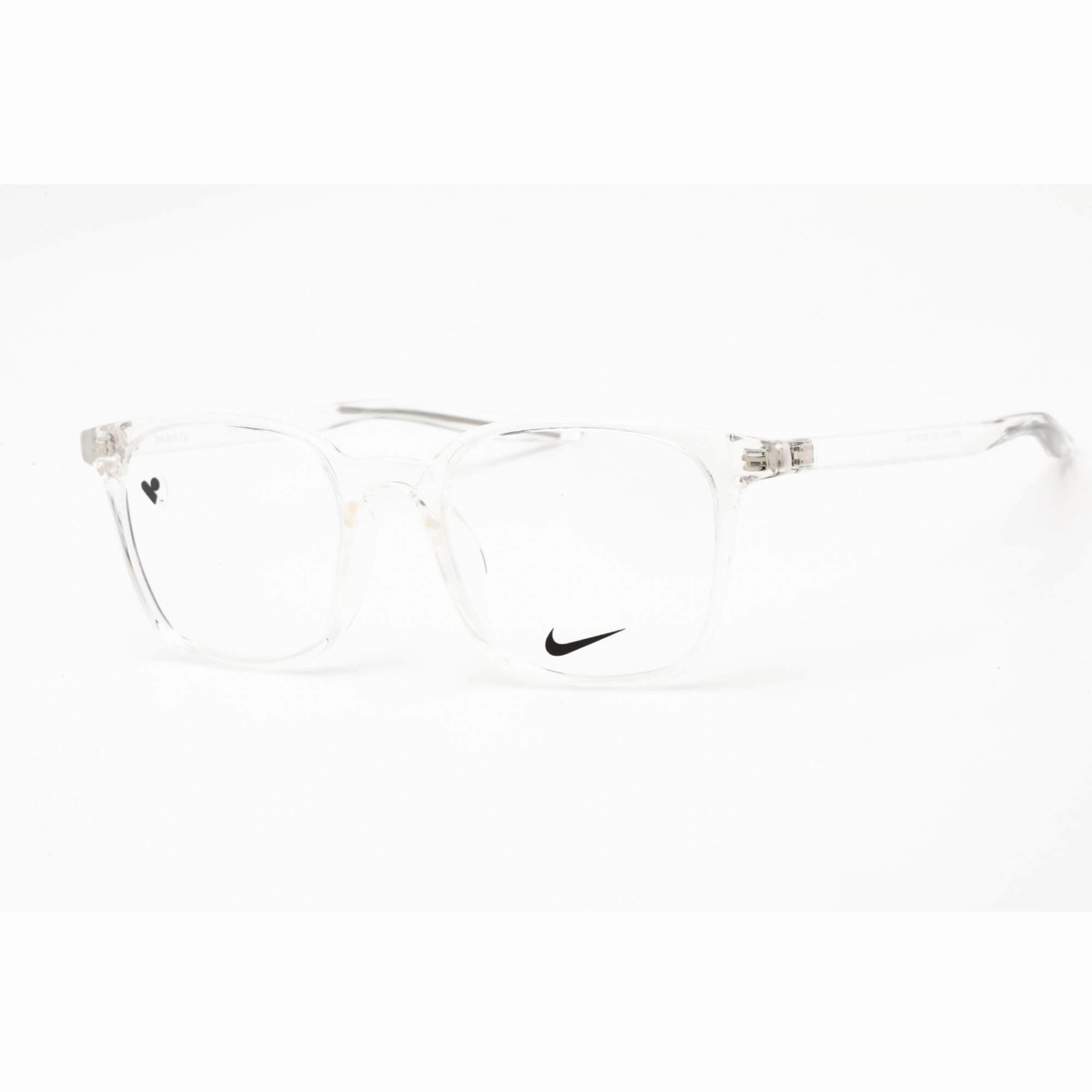 Nike Men's Eyeglasses - Full Rim Clear Square Plastic Frame Clear Lens | 7124 900