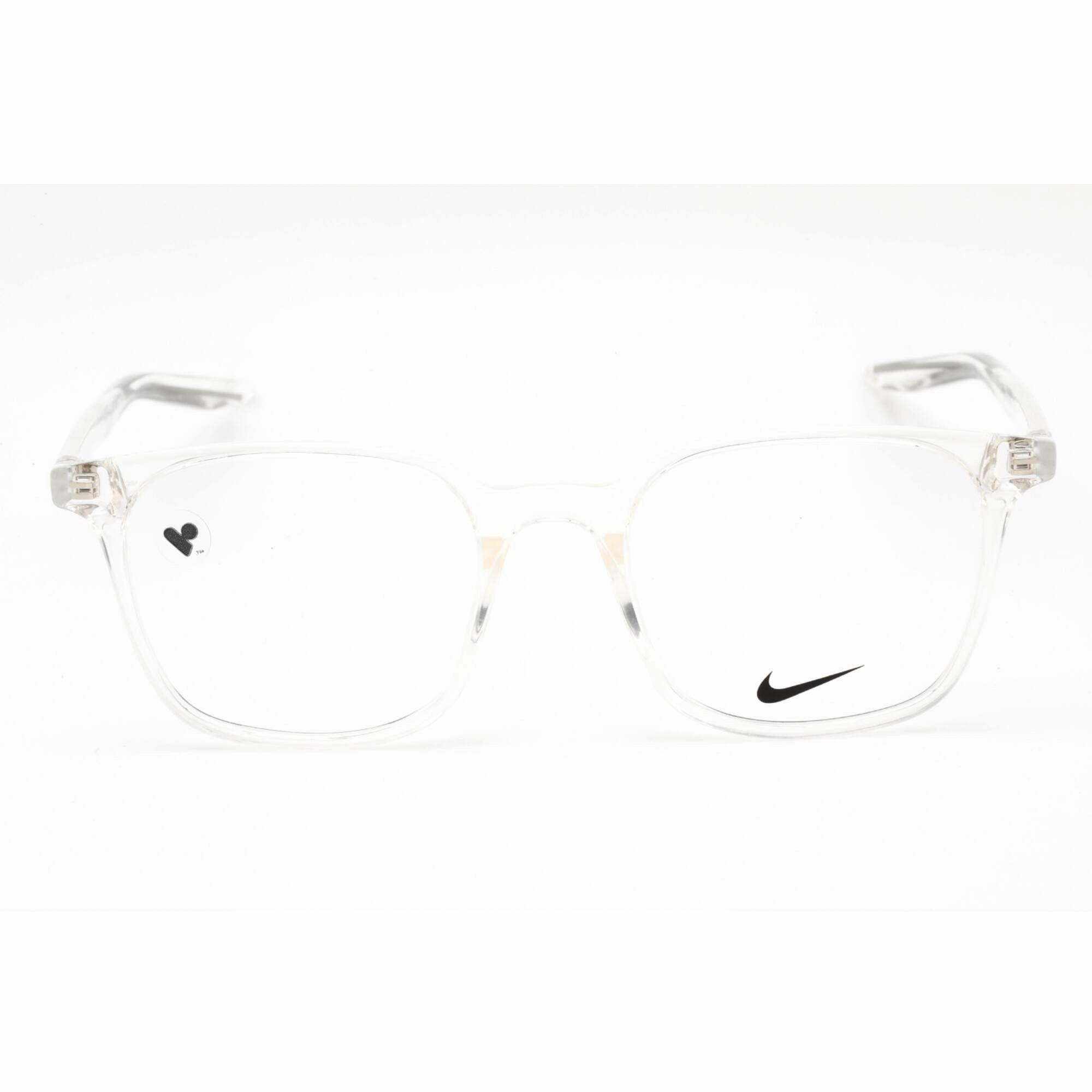 Nike Men's Eyeglasses - Full Rim Clear Square Plastic Frame Clear Lens | 7124 900