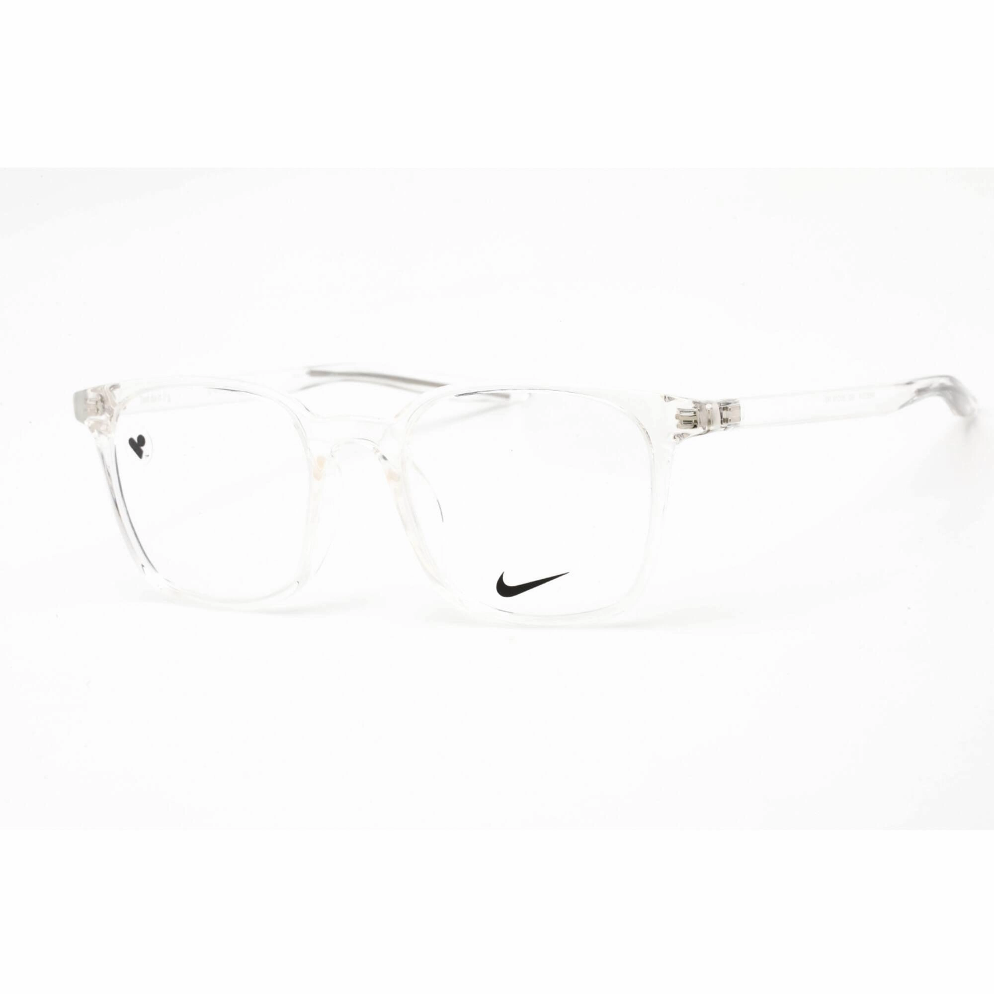 Nike Men's Eyeglasses - Full Rim Clear Square Plastic Frame Clear Lens | 7124 900