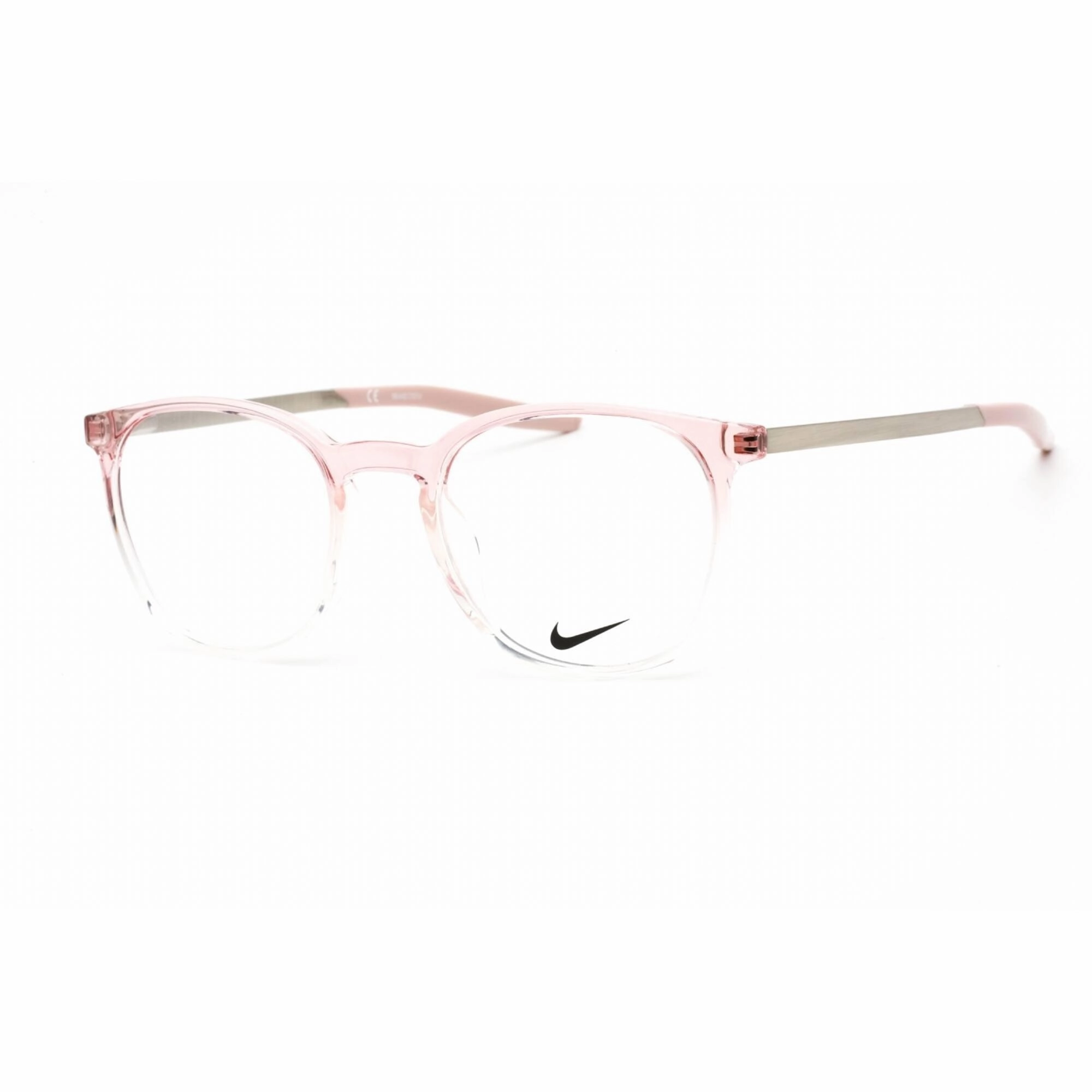 Nike Men's Eyeglasses - Full Rim Plum Chalk Fade Square Shape Plastic Frame | 7280 505