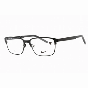 Nike Men's Eyeglasses - Full Rim Satin Black/Dark Grey Metal Frame | NIKE 8213 001